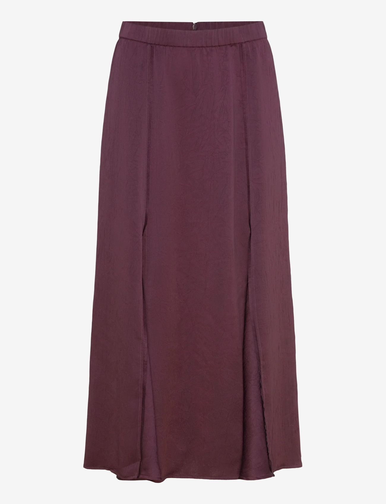 Dante6 - Dante6-Mirage flowy satin skirt - midi nederdele - mulberry red - 1