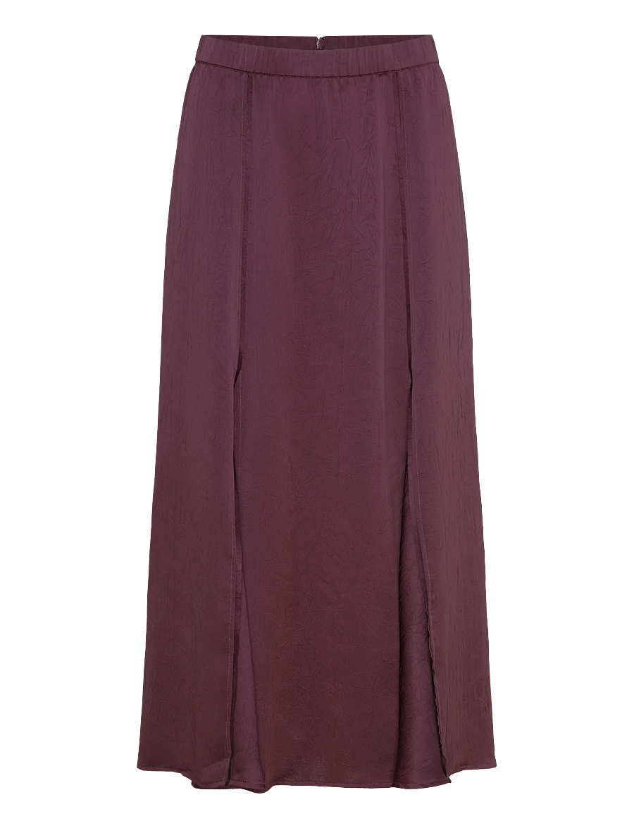 Dante6 - Dante6-Mirage flowy satin skirt - midi-röcke - mulberry red - 1