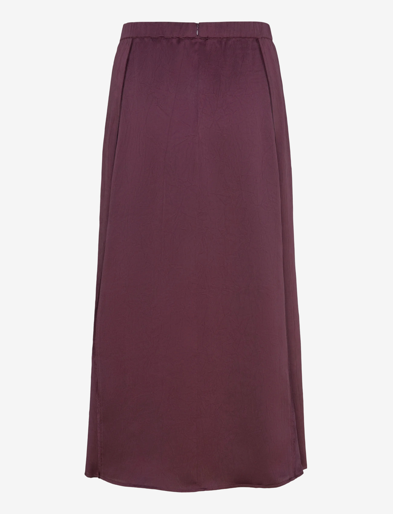 Dante6 - Dante6-Mirage flowy satin skirt - midi nederdele - mulberry red - 2