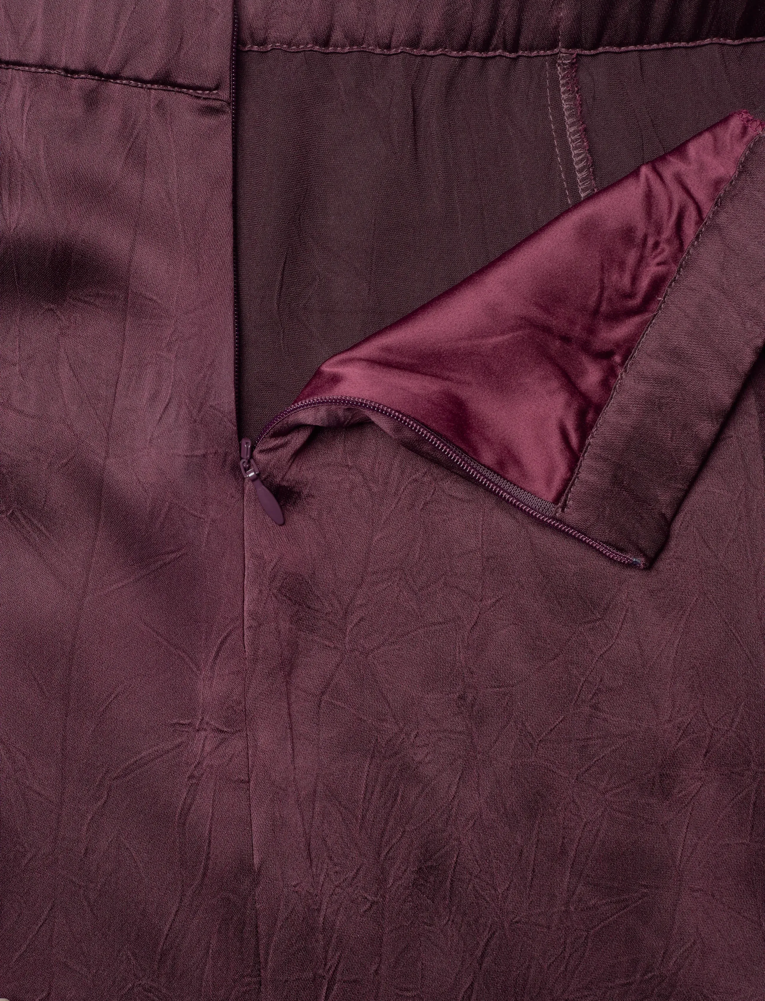 Dante6 - Dante6-Mirage flowy satin skirt - midi-röcke - mulberry red - 5