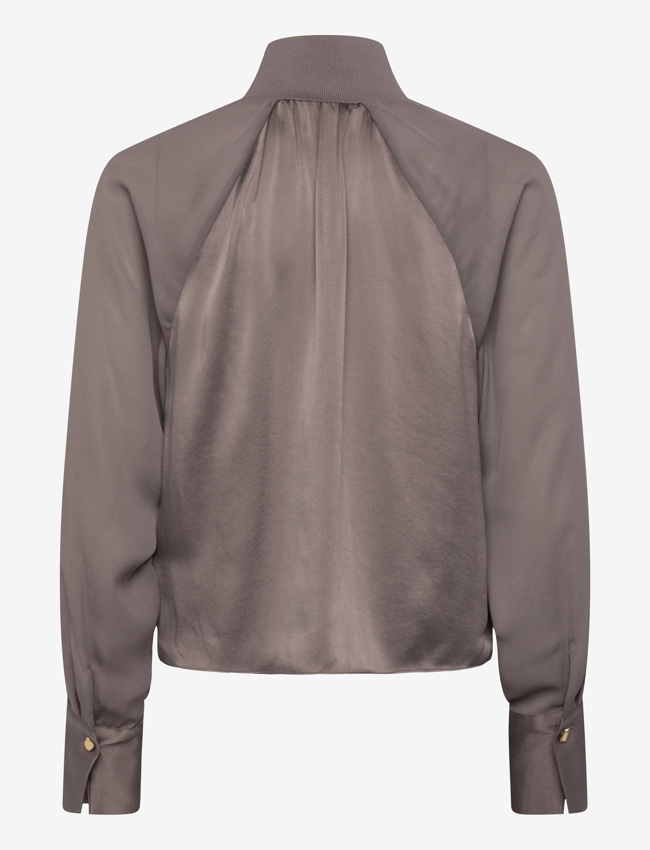 Dante6 - Dante6-Estela silk mixed top - langærmede bluser - antique grey - 2