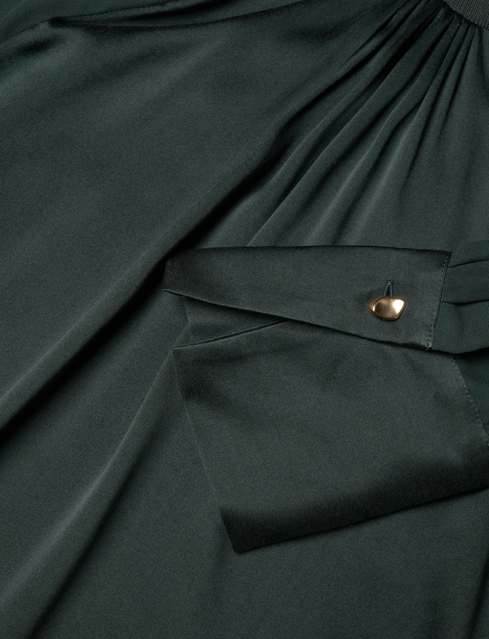 Dante6 - Dante6-Estela silk mixed top - langärmlige blusen - midnight green - 2