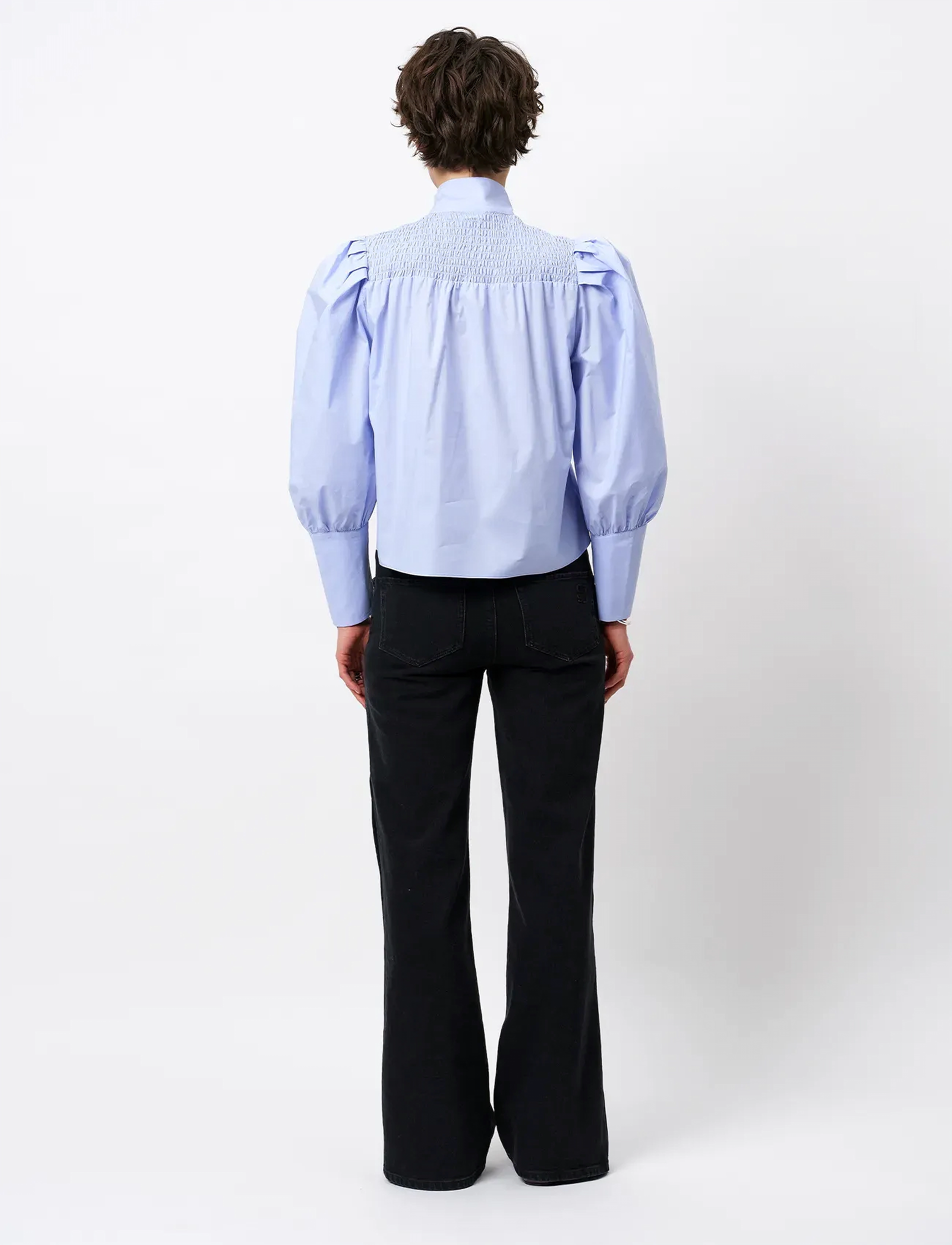 Dante6 - Dante6-Casson smocked blouse - palaidinės ilgomis rankovėmis - blue mist - 4