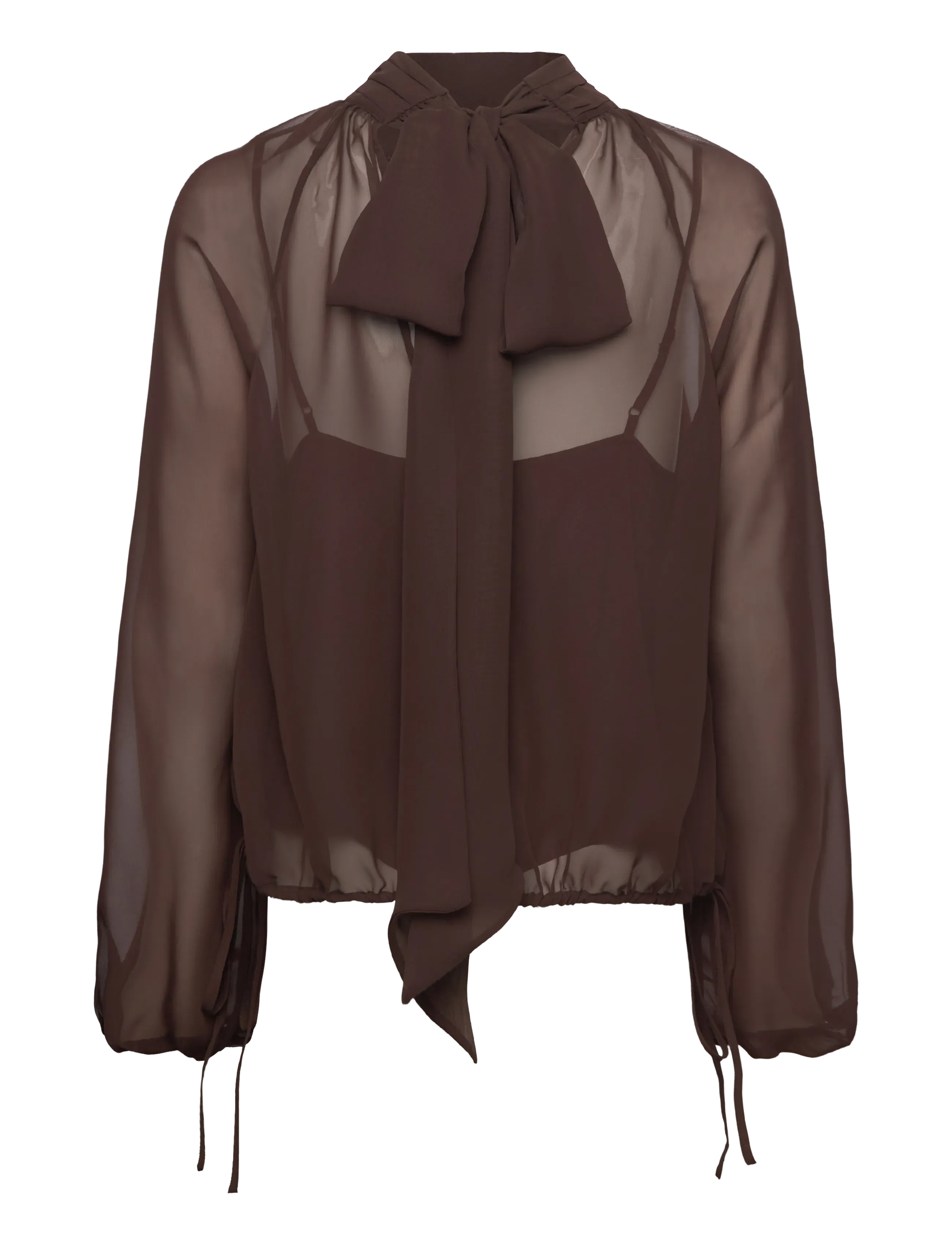 Dante6 - Dante6-Sonia bohemian blouse - langærmede bluser - espresso brown - 2
