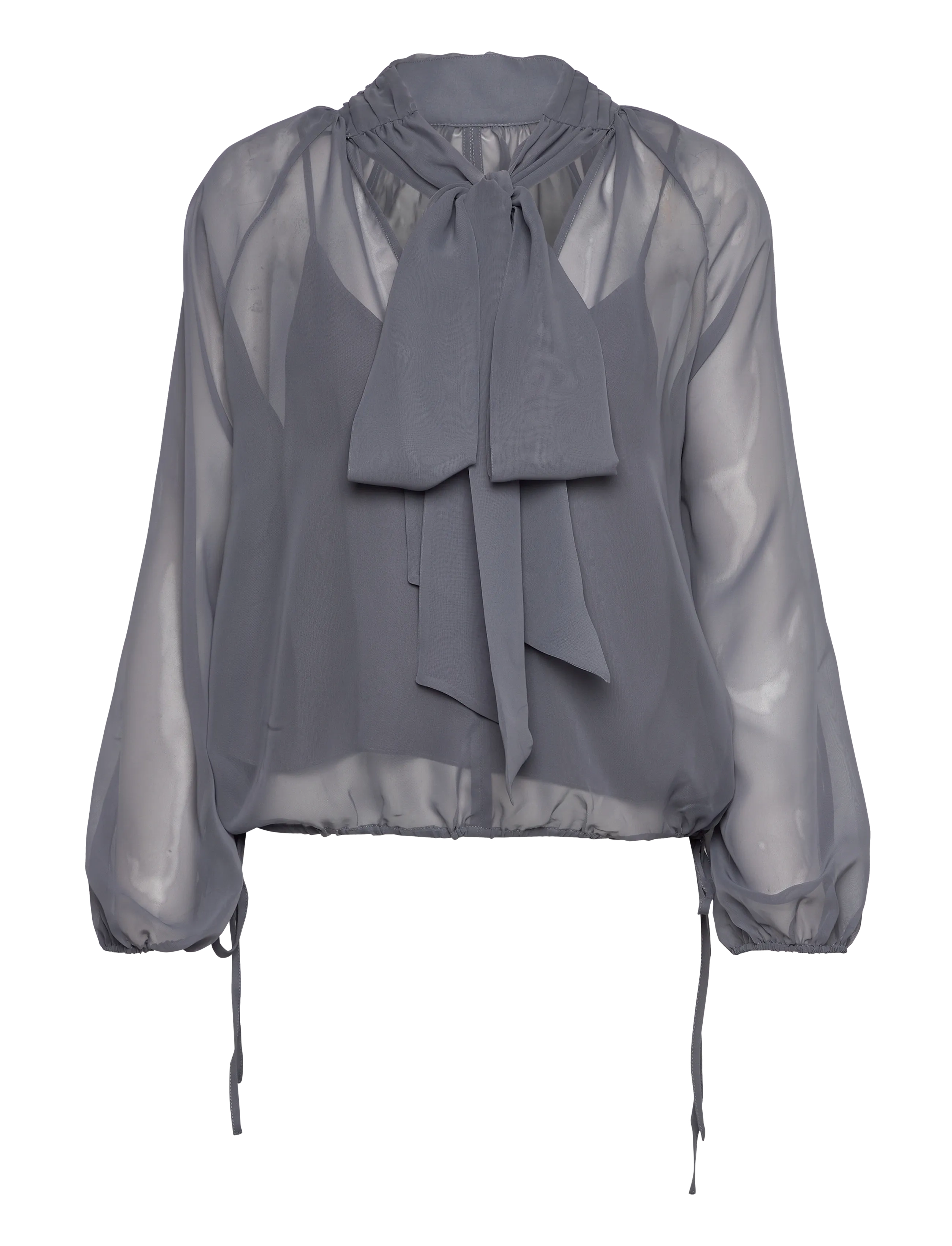 Dante6 Dante6-Sonia bohemian blouse - Blouses & Shirts - THUNDER BLUE / grey