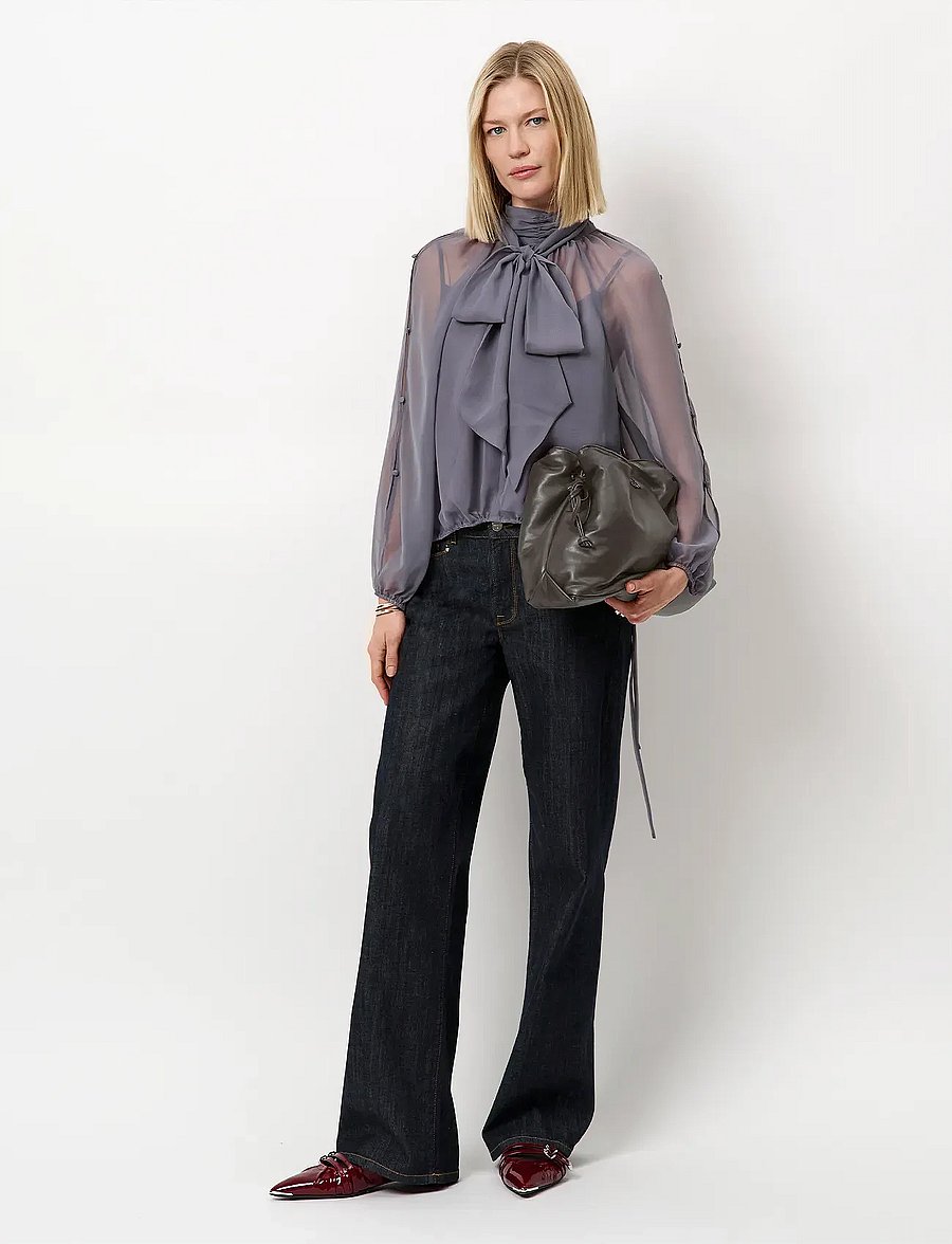 Dante6 - Dante6-Sonia bohemian blouse - langærmede bluser - thunder blue - 5