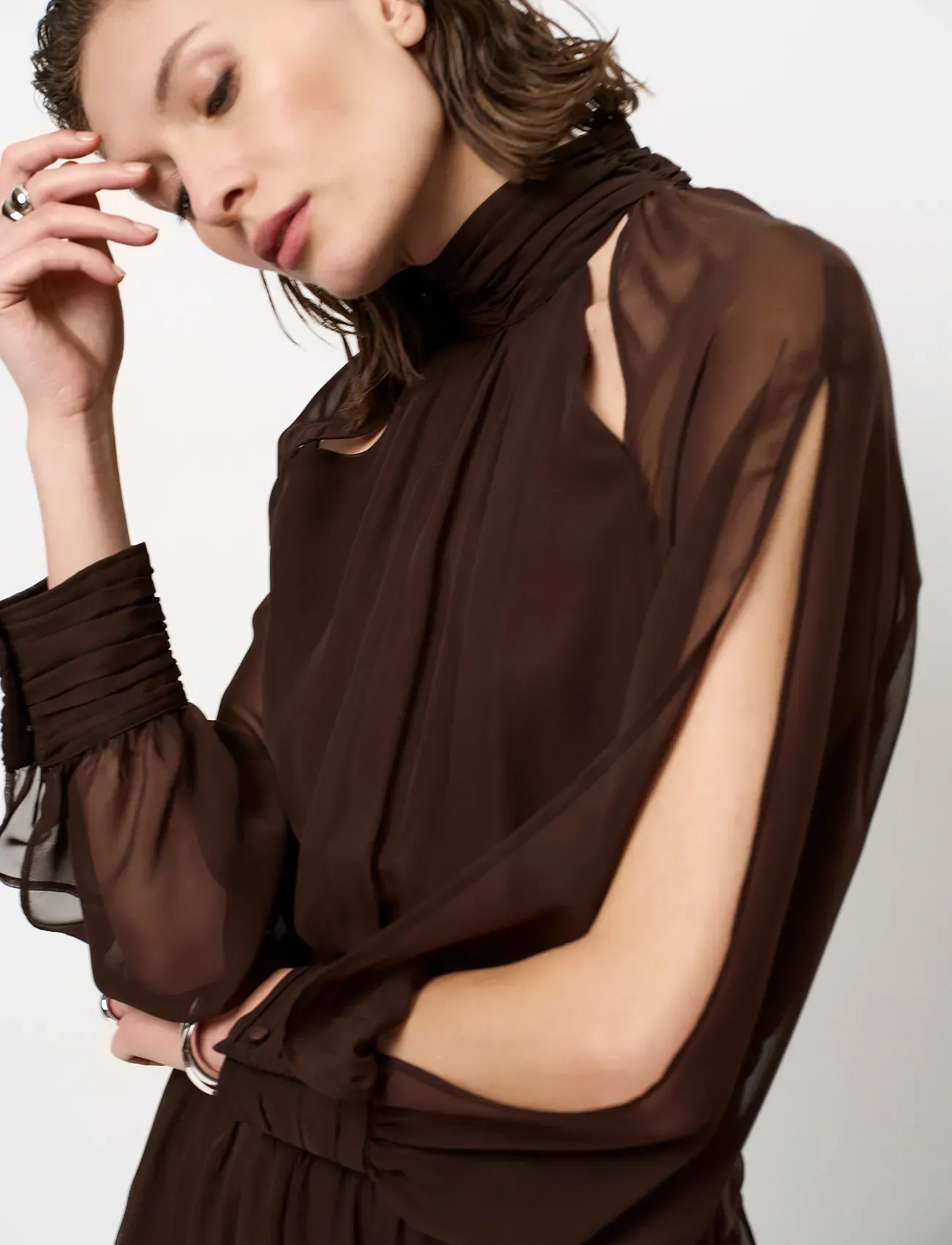 Dante6 - Dante6-Rita bohemian maxi dress - garas kleitas - espresso brown - 5