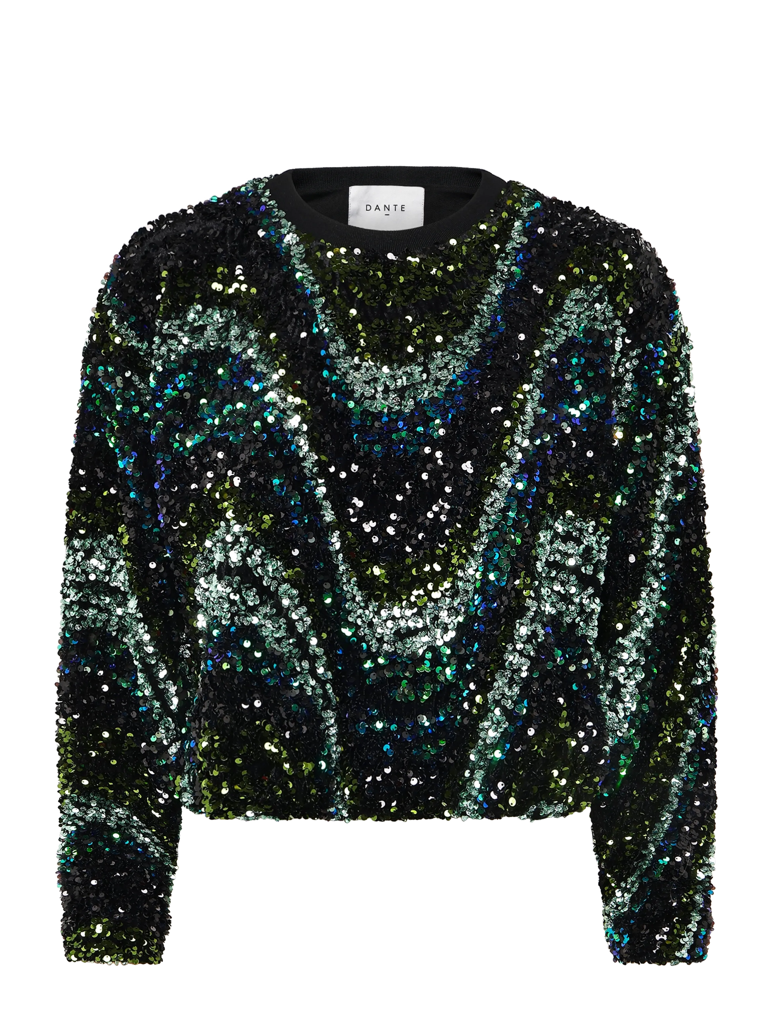 Dante6 Dante6-Lizy sequins top - Pullover - BOTTLE GREEN / green