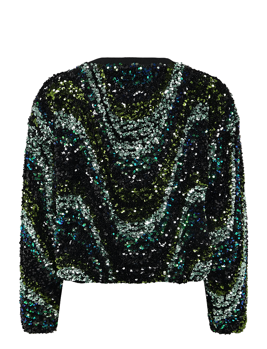 Dante6 - Dante6-Lizy sequins top - pullover - bottle green - 1
