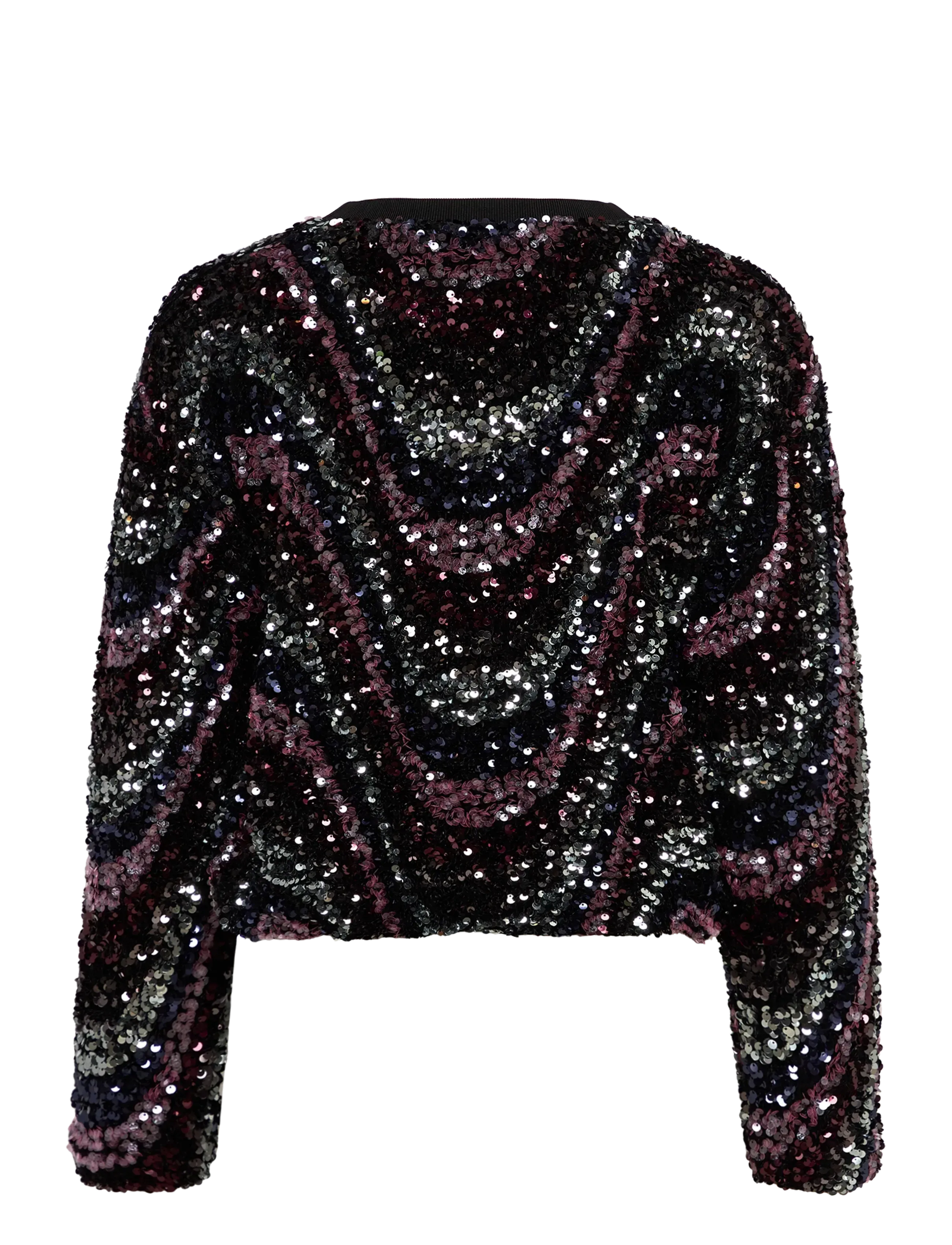 Dante6 - Dante6-Lizy sequins top - jumpers - mulberry red - 2