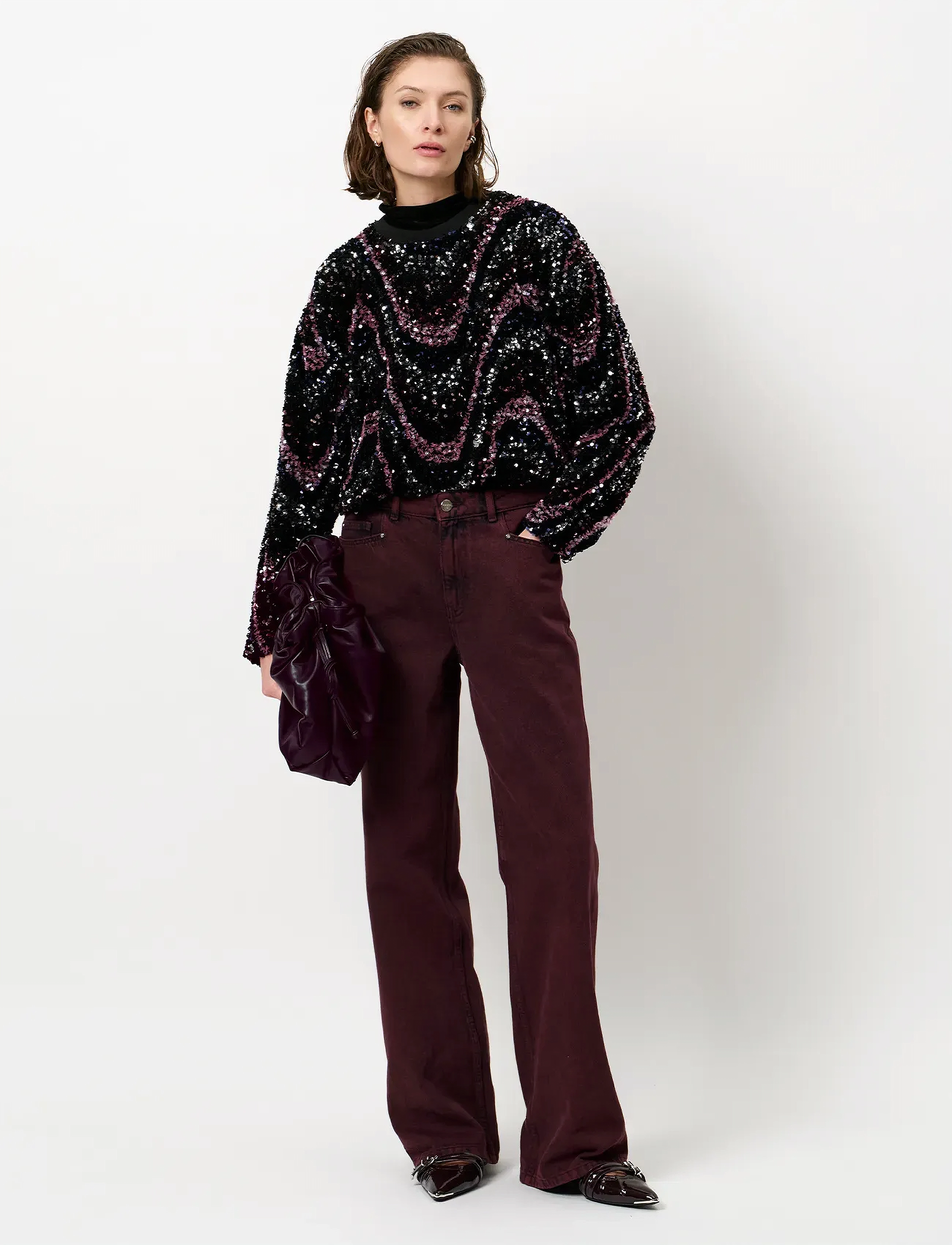 Dante6 -Lizy Sequins Top, 38, Knitwear, Mehrfarbig/gemustert - Jumpers, Frauen