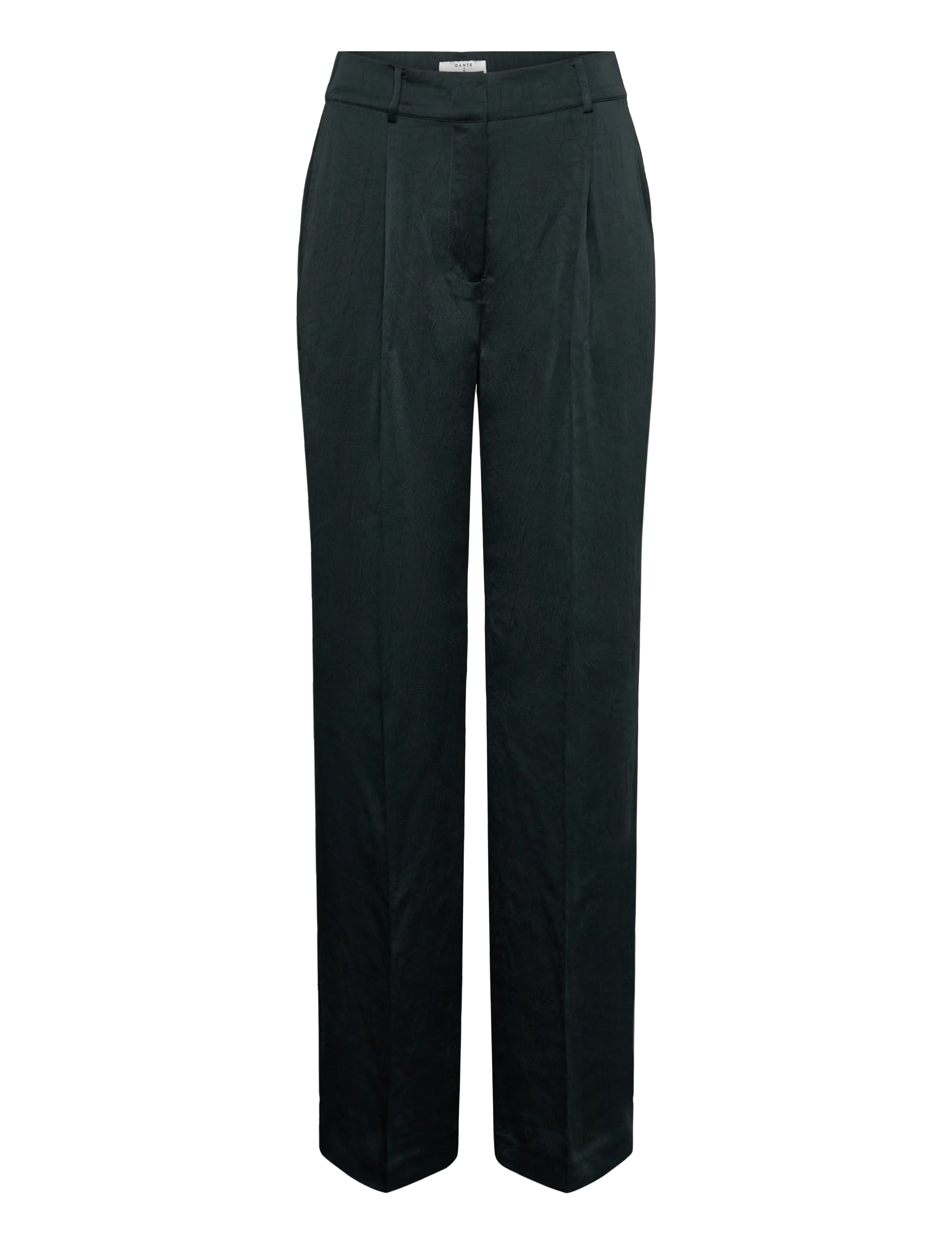 Dante6 Dante6-Jules creased satin pants - Byxor - MIDNIGHT GREEN / khaki/green