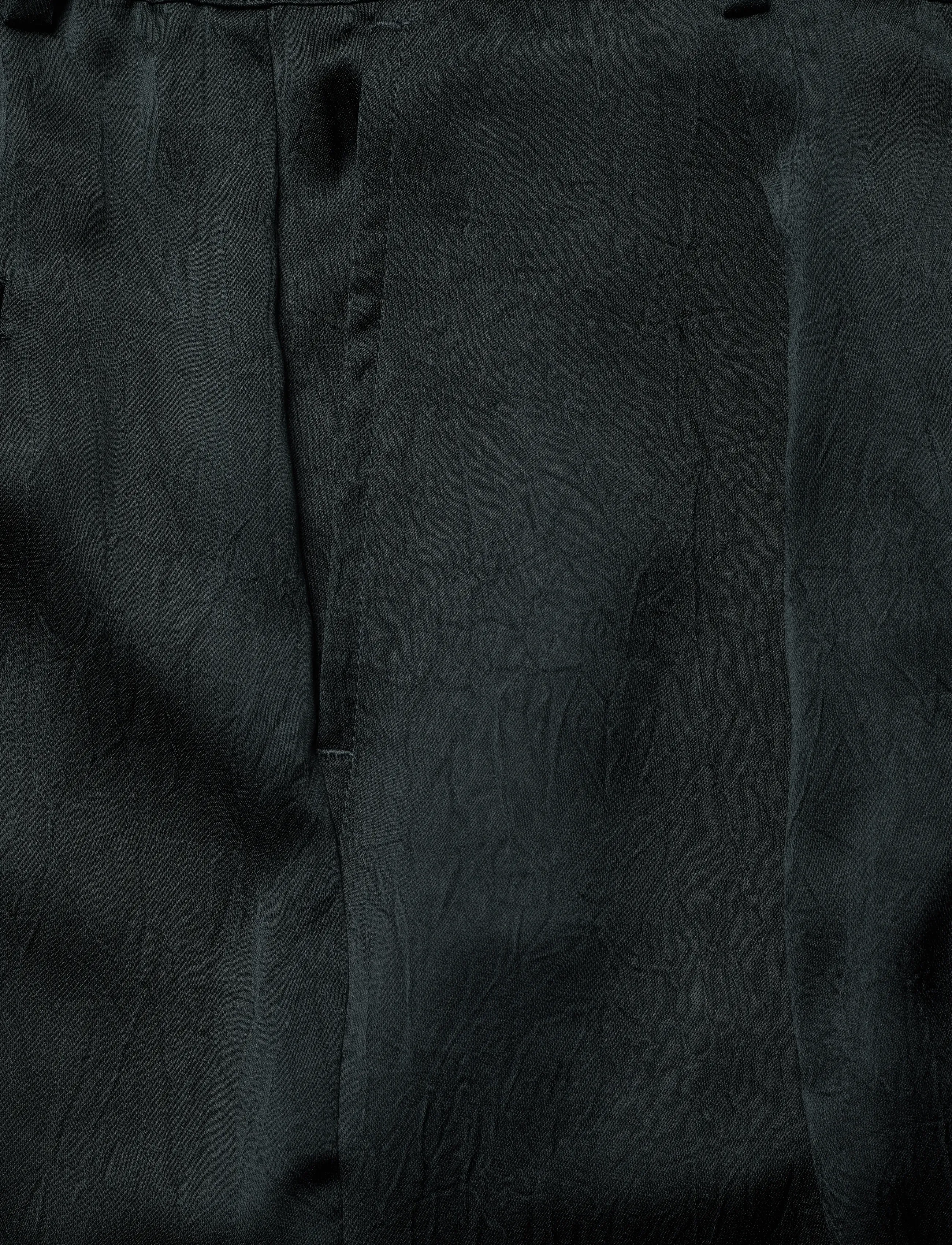Dante6 - Dante6-Jules creased satin pants - formell - midnight green - 5