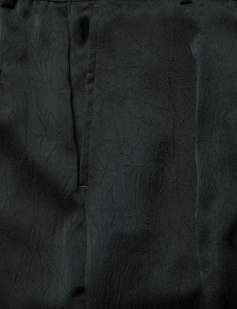 Dante6 - Dante6-Jules creased satin pants - formell - midnight green - 5
