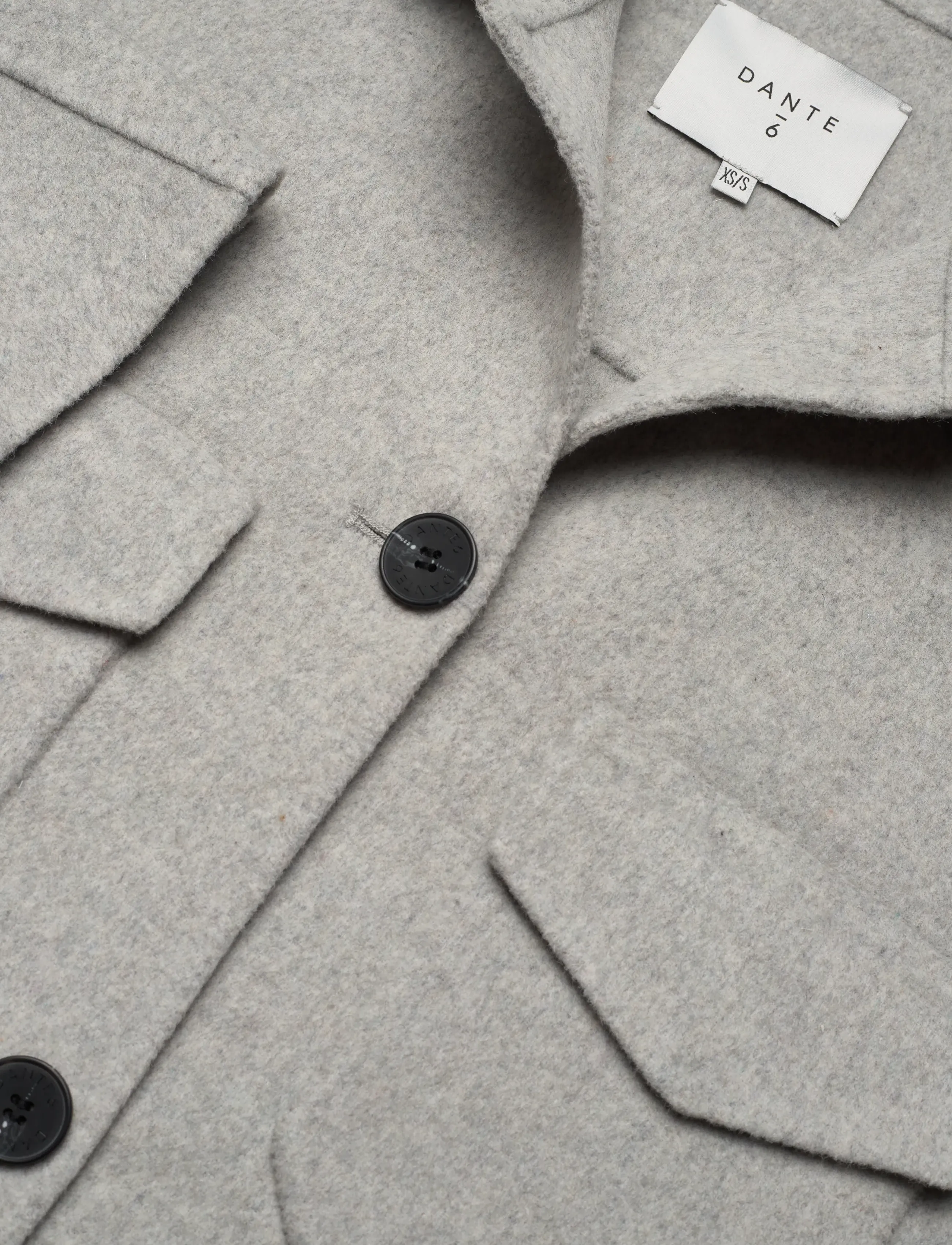 Dante6 - Dante6-Blinx double face wool cape jacket - outerwear - light heather grey - 5