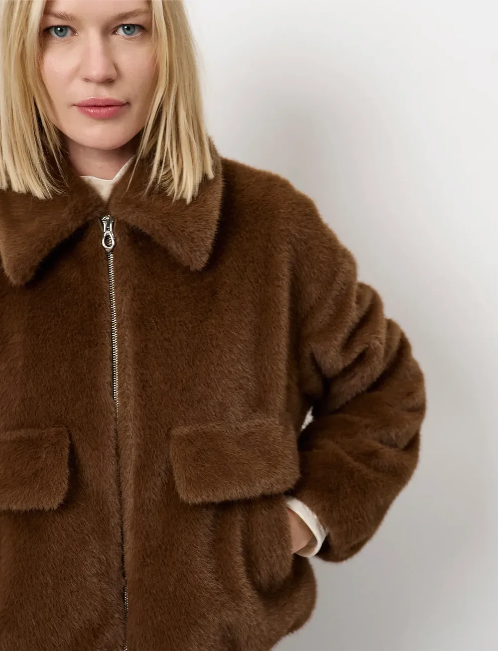 Dante6 - Dante6-Entity faux fur bomber jacket - kunstpelz - granola brown - 3