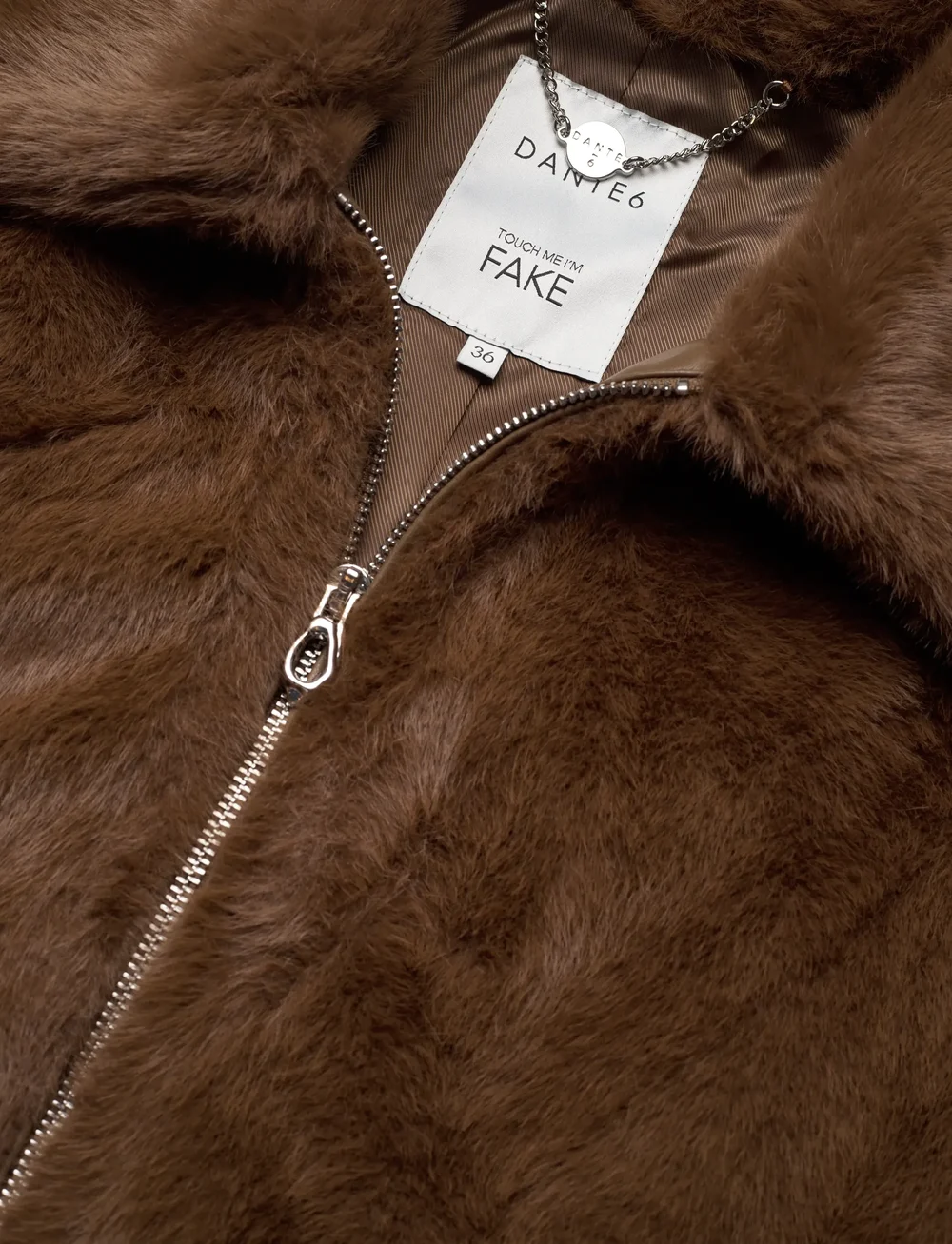 Dante6 - Dante6-Entity faux fur bomber jacket - kunstpelz - granola brown - 5
