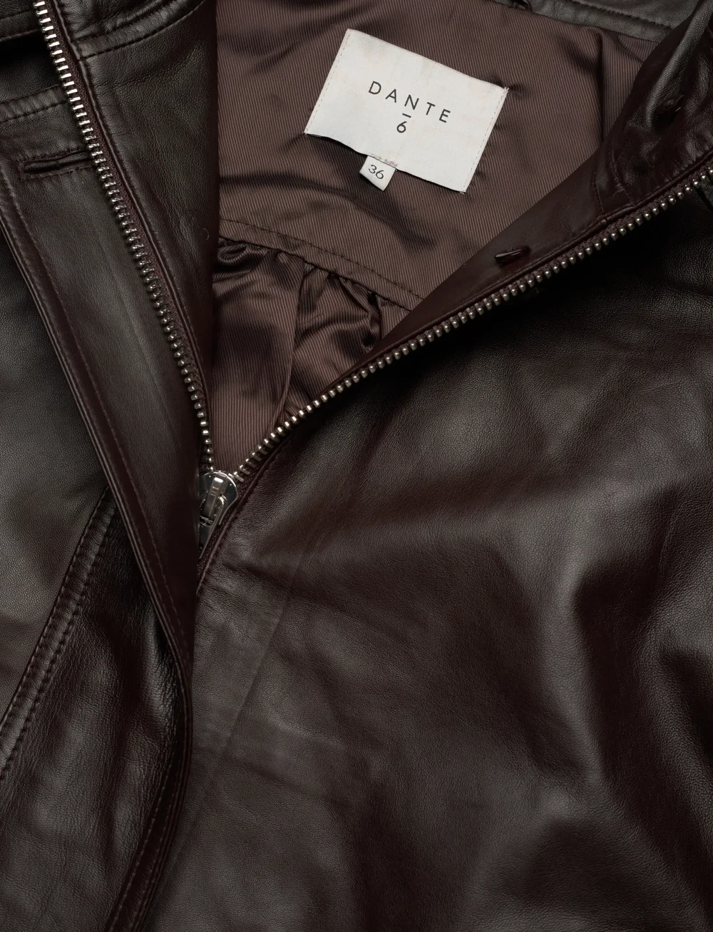 Dante6 - Dante6-Kyrilo cropped leather jacket - læderjakker - espresso brown - 5