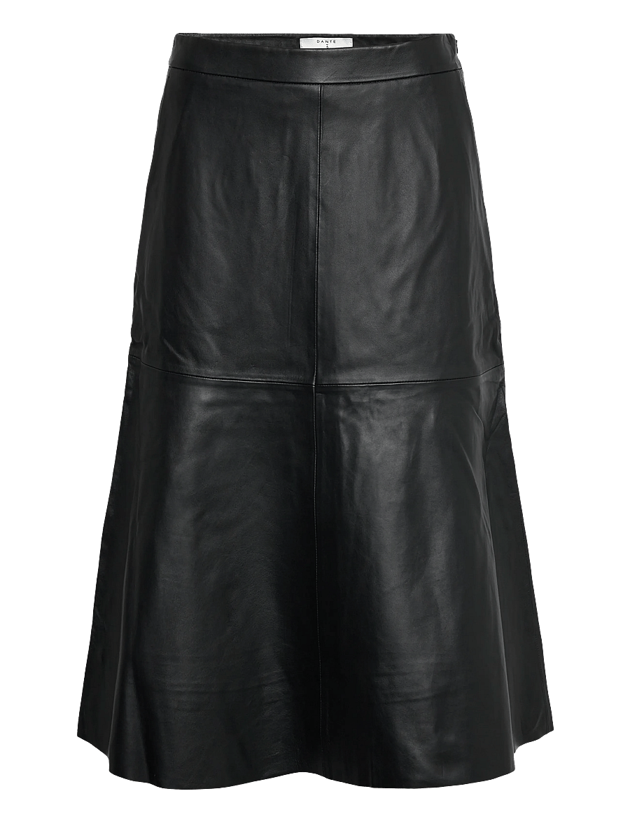 Dante6 - Dante6-Colleen flared leather skirt - lederröcke - raven - 0