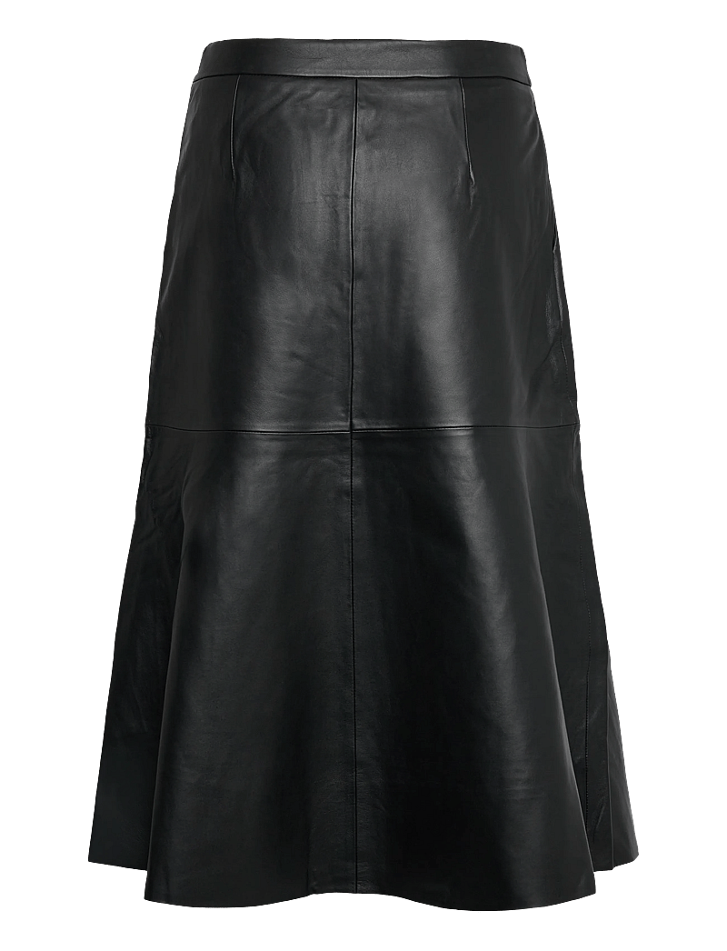 Dante6 - Dante6-Colleen flared leather skirt - lædernederdele - raven - 1
