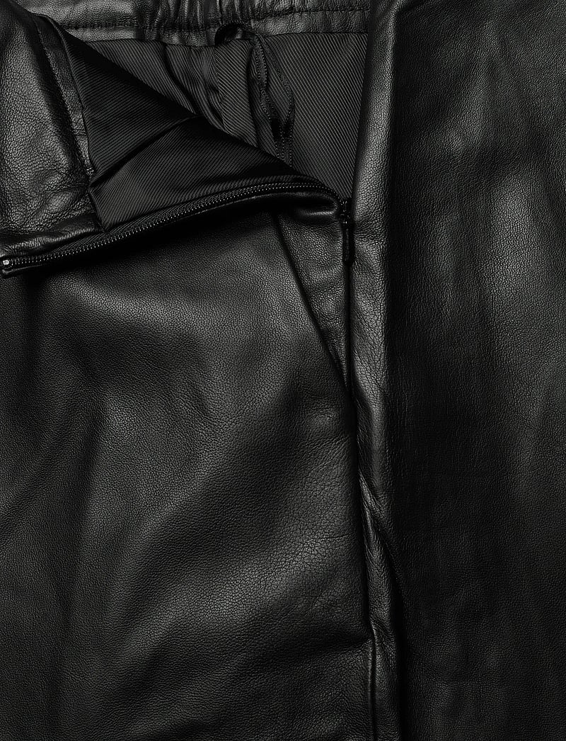 Dante6 - Dante6-Colleen flared leather skirt - lædernederdele - raven - 3