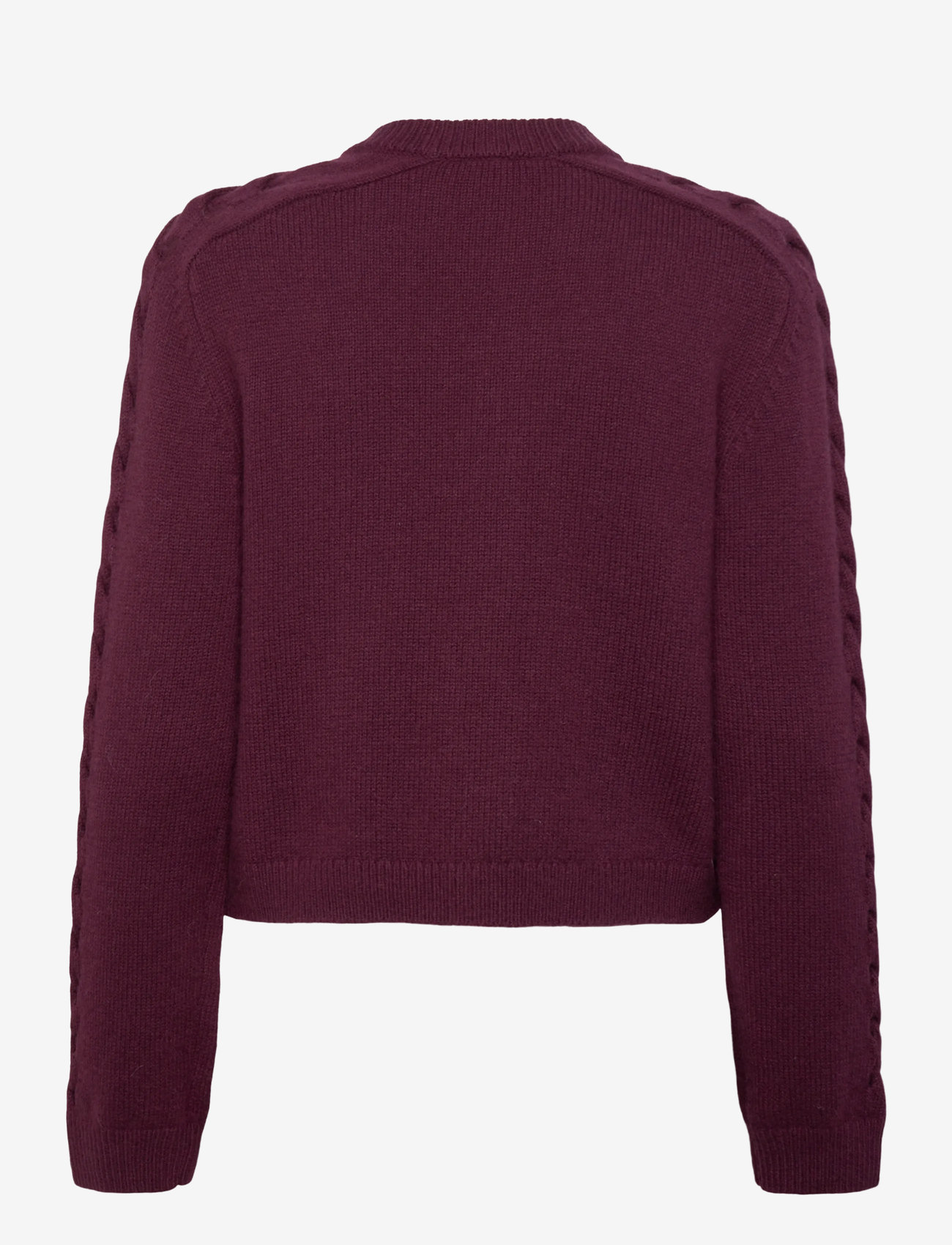 Dante6 - Dante6-Haby braided cardigan - mulberry red - 2