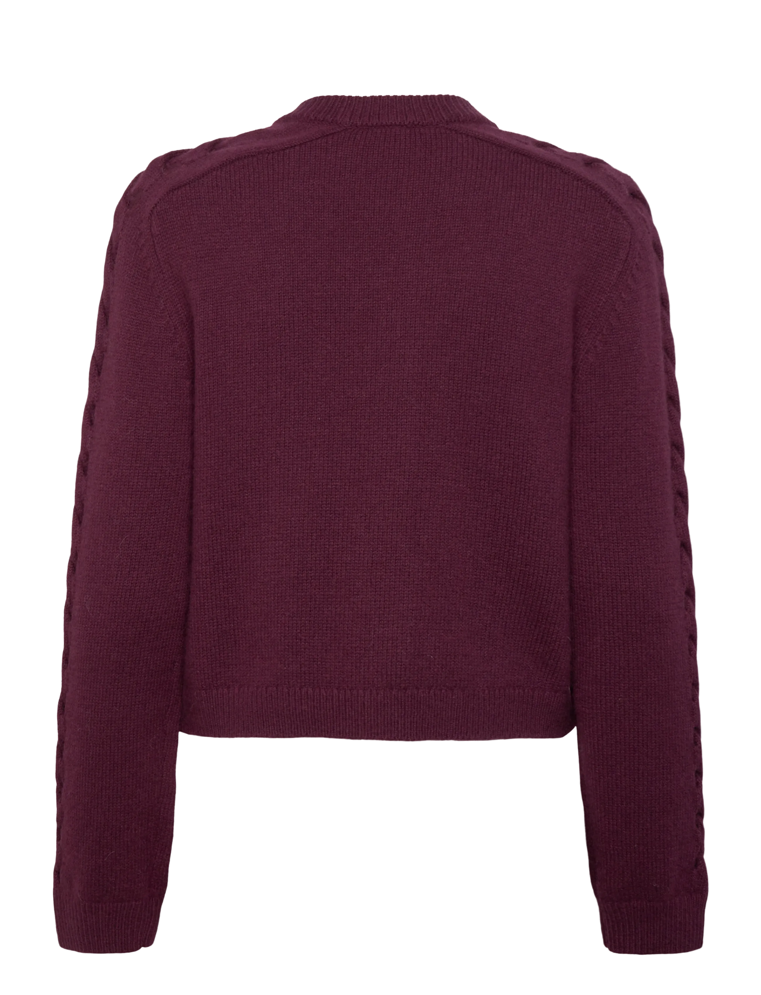 Dante6 - Dante6-Haby braided cardigan - mulberry red - 2