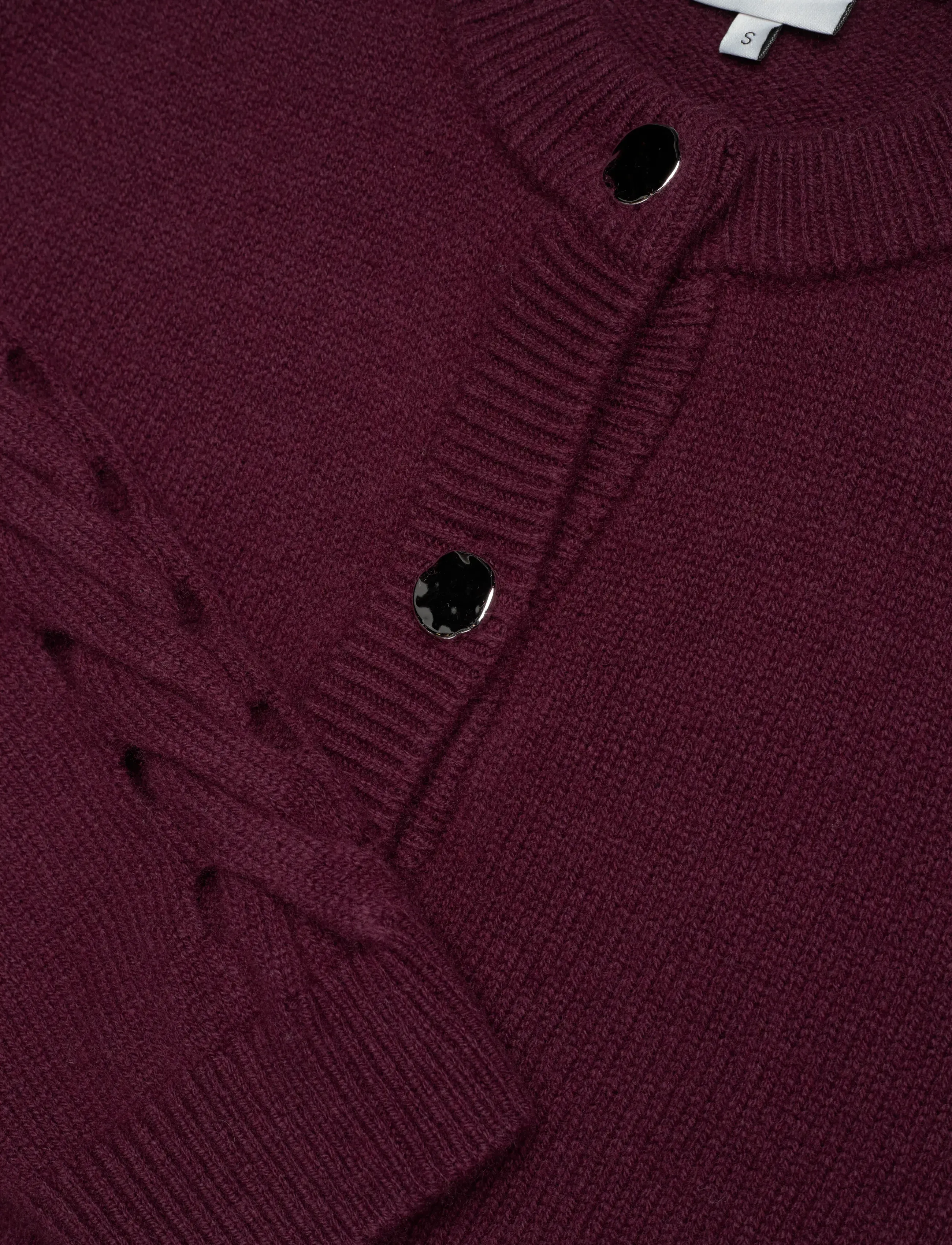 Dante6 - Dante6-Haby braided cardigan - mulberry red - 5