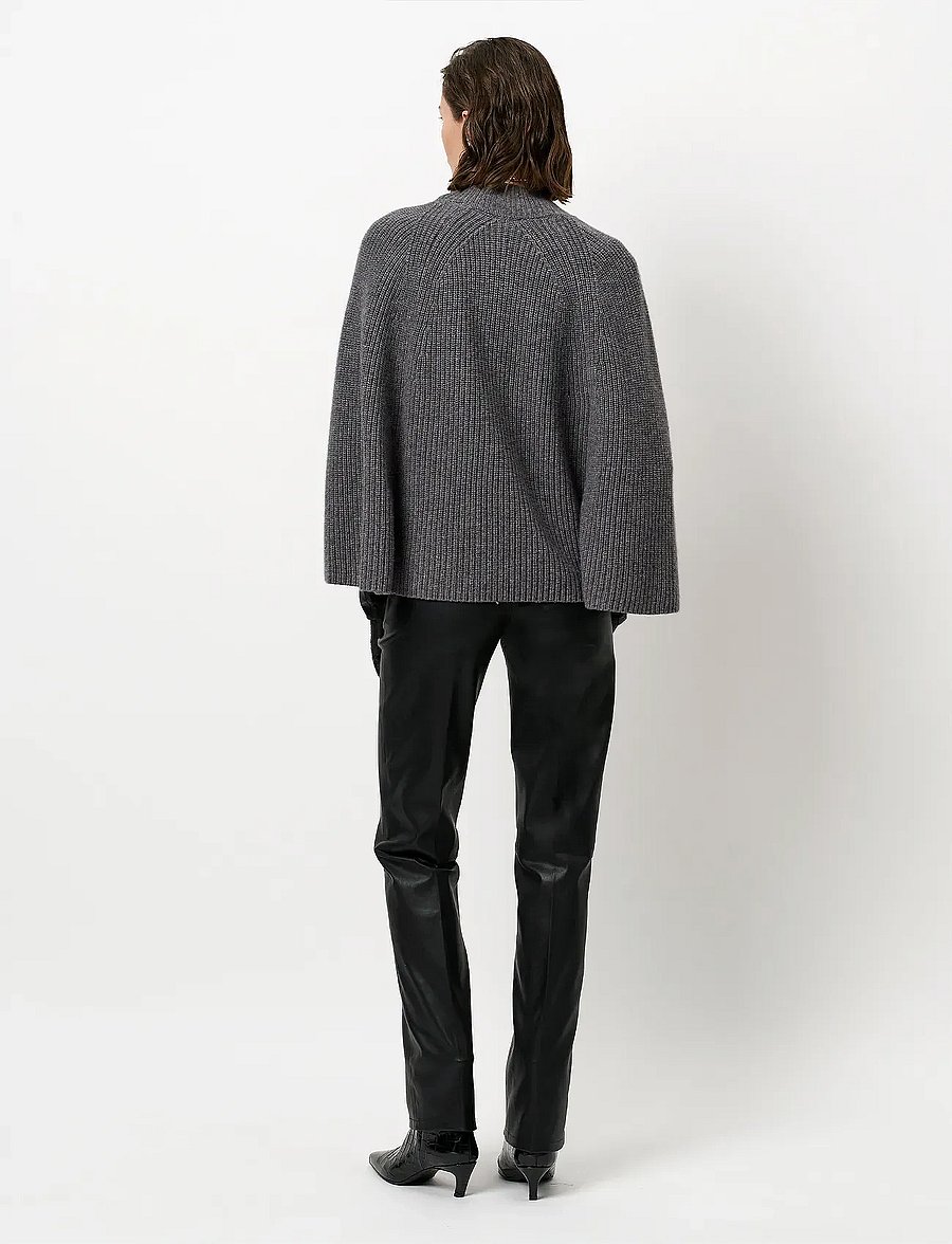 Dante6 - Dante6-Romi cape sweater - ponchot & viitat - granite grey mÉlange - 4
