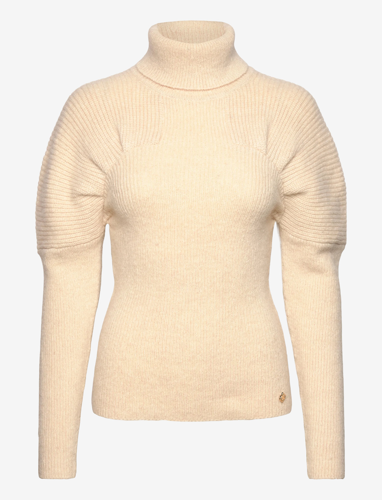 Dante6 - Dante6-Rye pleated sweater - turtlenecks - oatmeal cream - 1