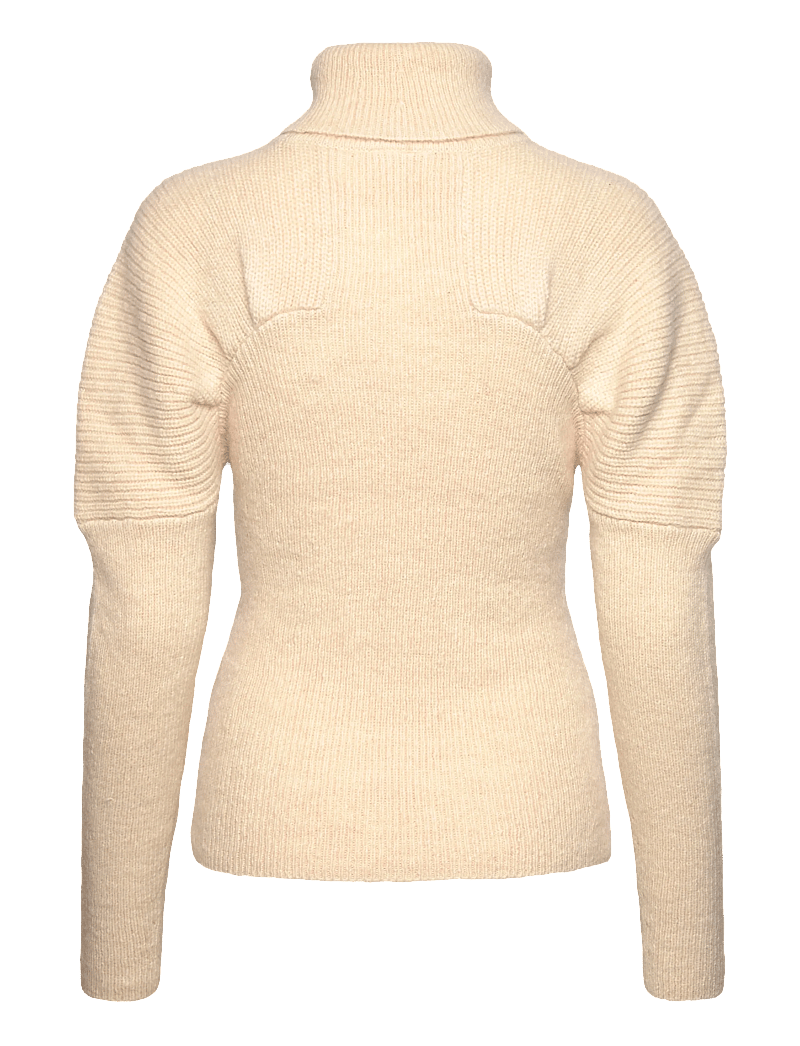 Dante6 - Dante6-Rye pleated sweater - turtlenecks - oatmeal cream - 2