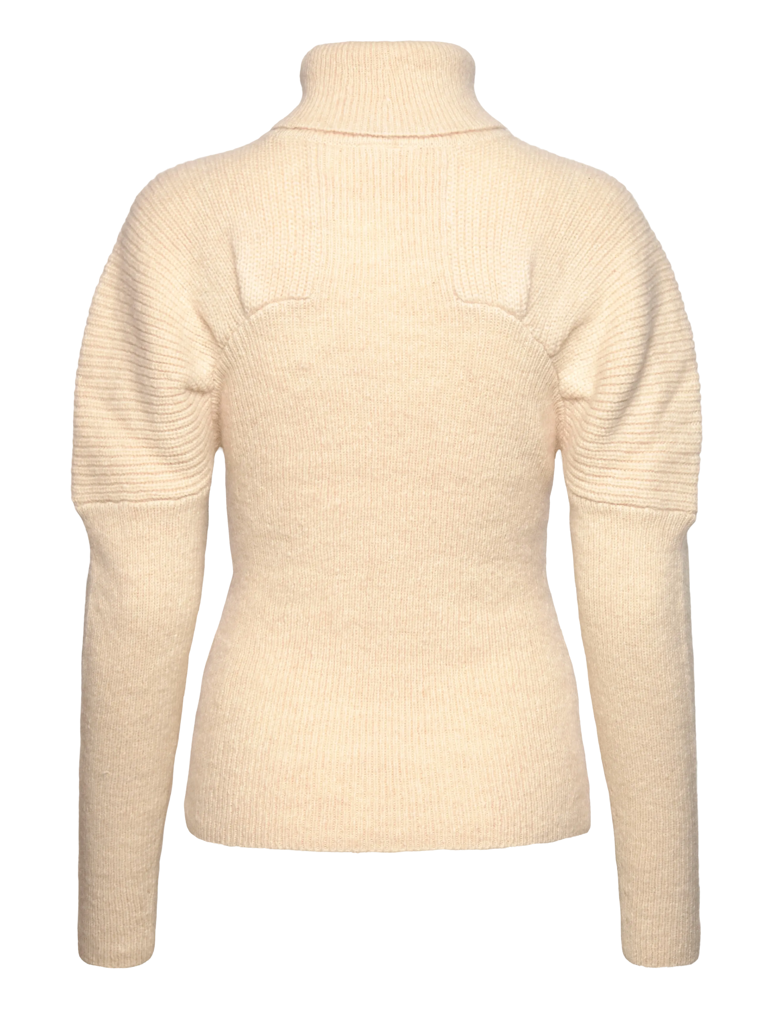 Dante6 - Dante6-Rye pleated sweater - rollkragenpullover - oatmeal cream - 2