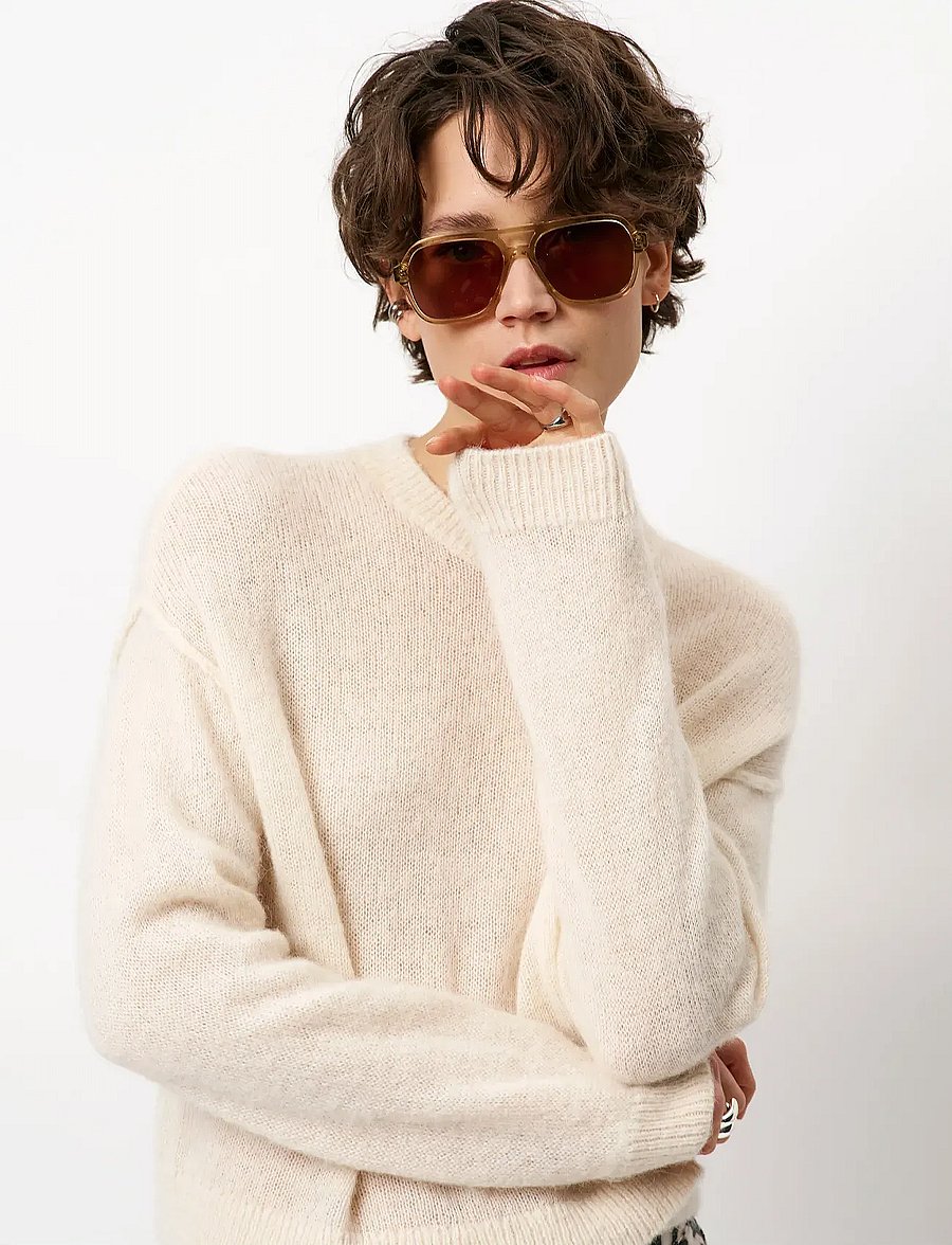 Dante6 - Dante6-Ariama crewneck sweater - striktrøjer - oatmeal cream - 3