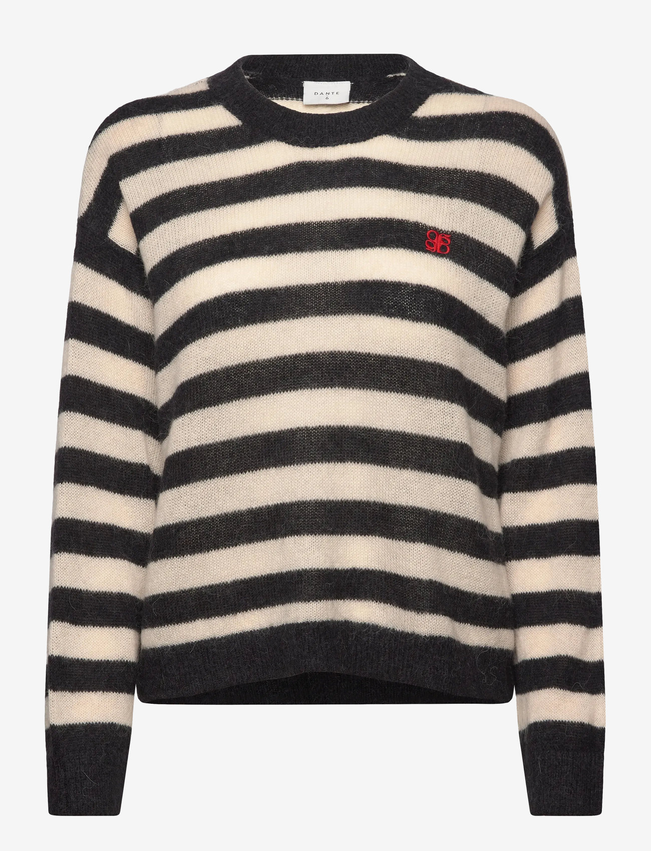 Dante6 - Dante6-Ariama striped sweater - swetry - black/cream - 1