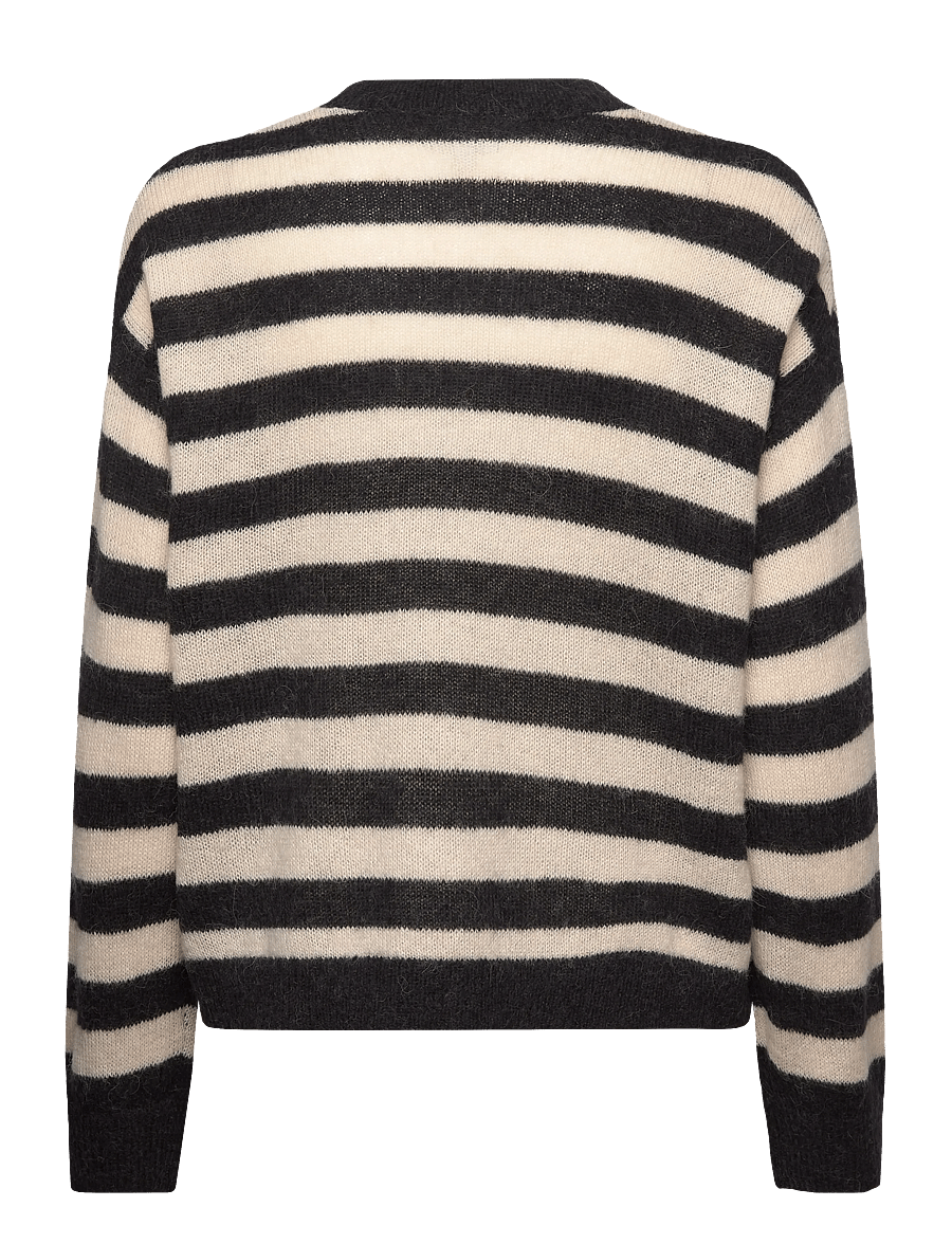 Dante6 - Dante6-Ariama striped sweater - black/cream - 2