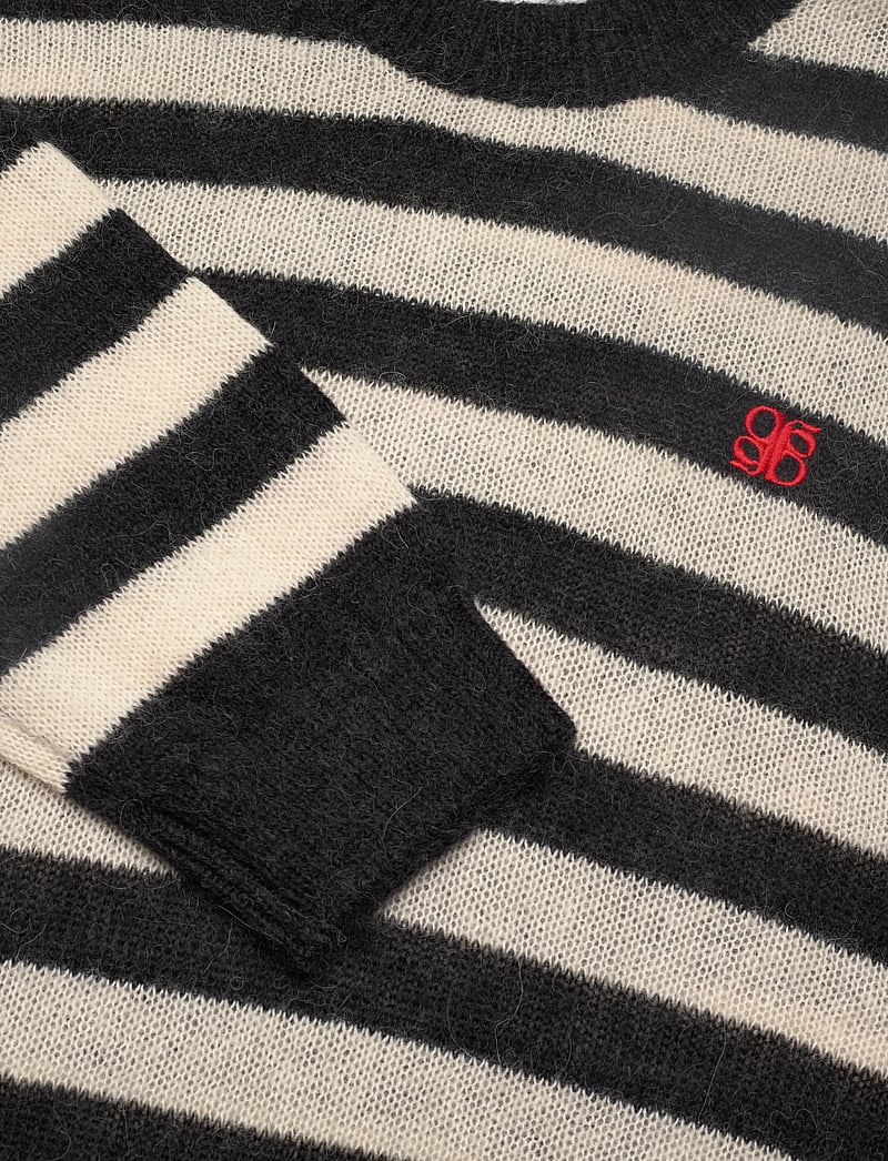 Dante6 - Dante6-Ariama striped sweater - neulepuserot - black/cream - 5
