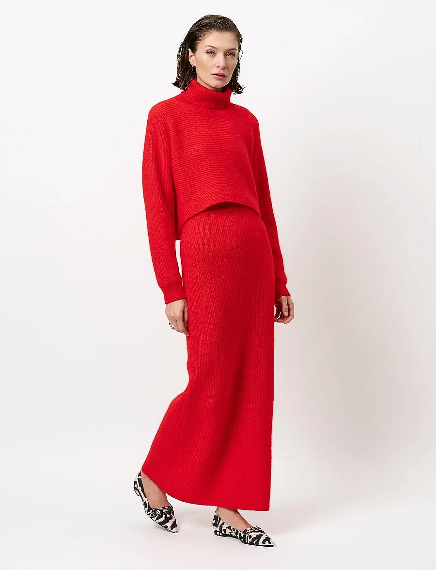 Dante6 - Dante6-Yuria turtle neck sweater - rollkragenpullover - fiery red - 0