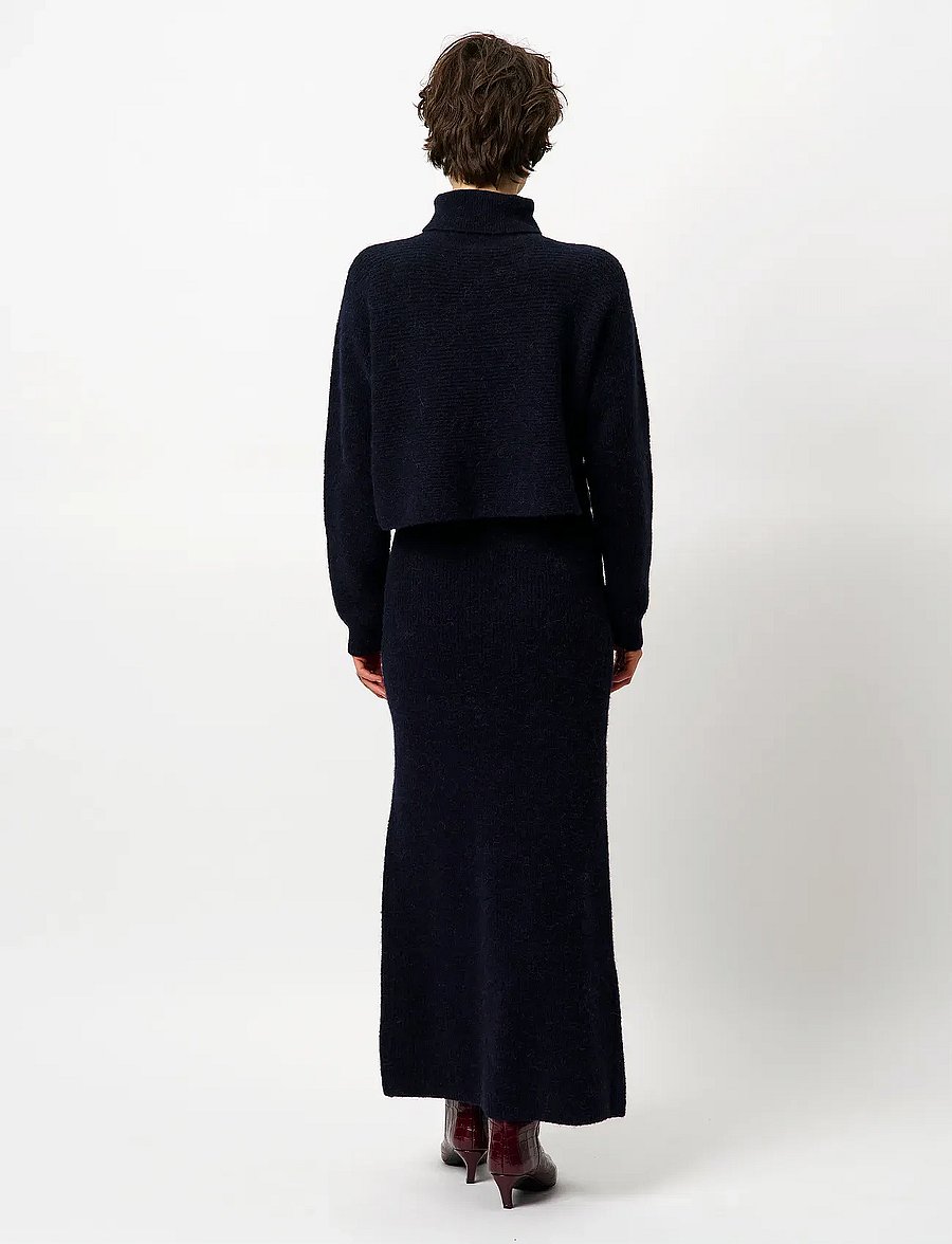 Dante6 - Dante6-Suzy knitted long skirt - strickröcke - nocturnal blue - 4
