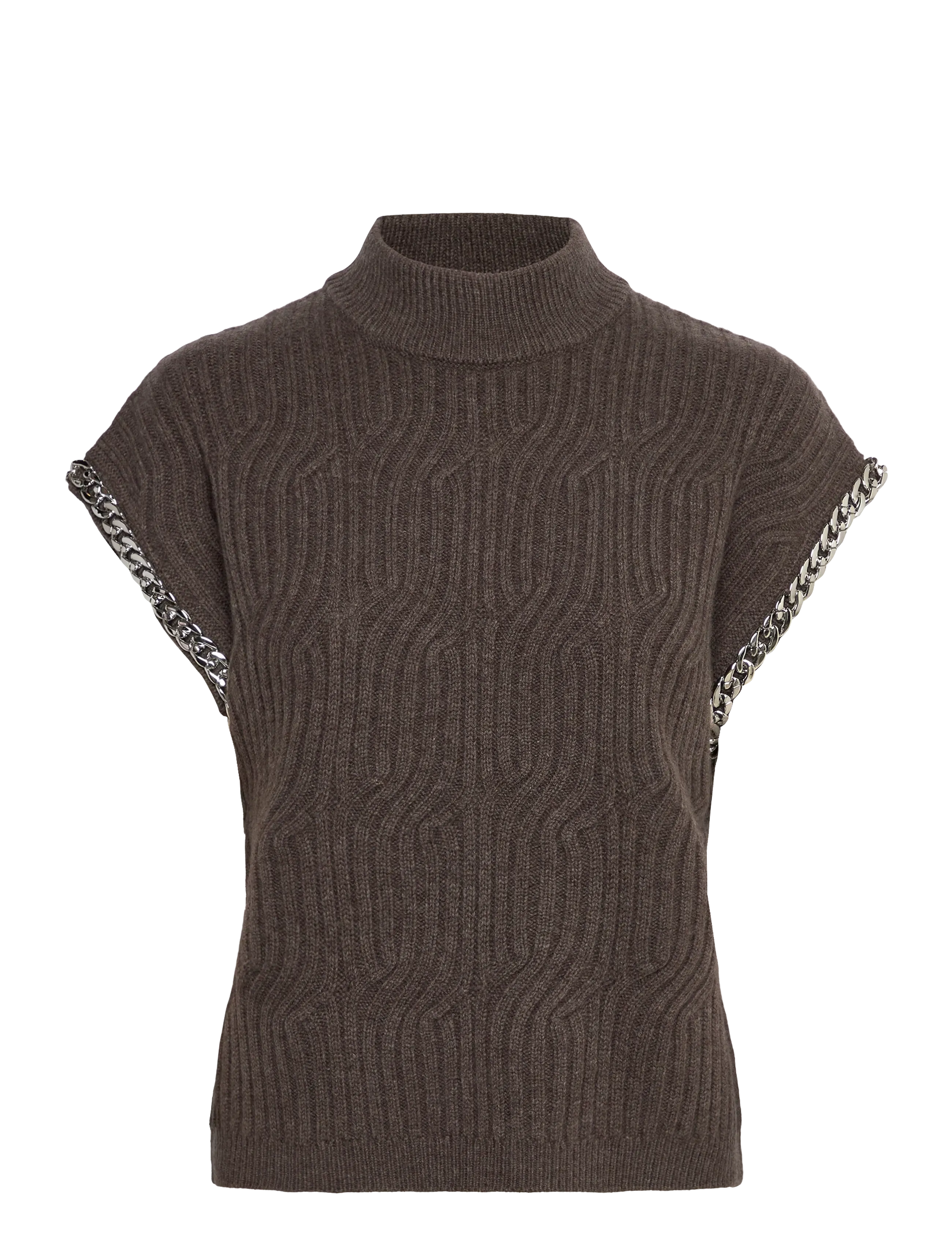DANTE6 Dante6-Meloe Ärmellos Chain Pullover Braun - M - Damen