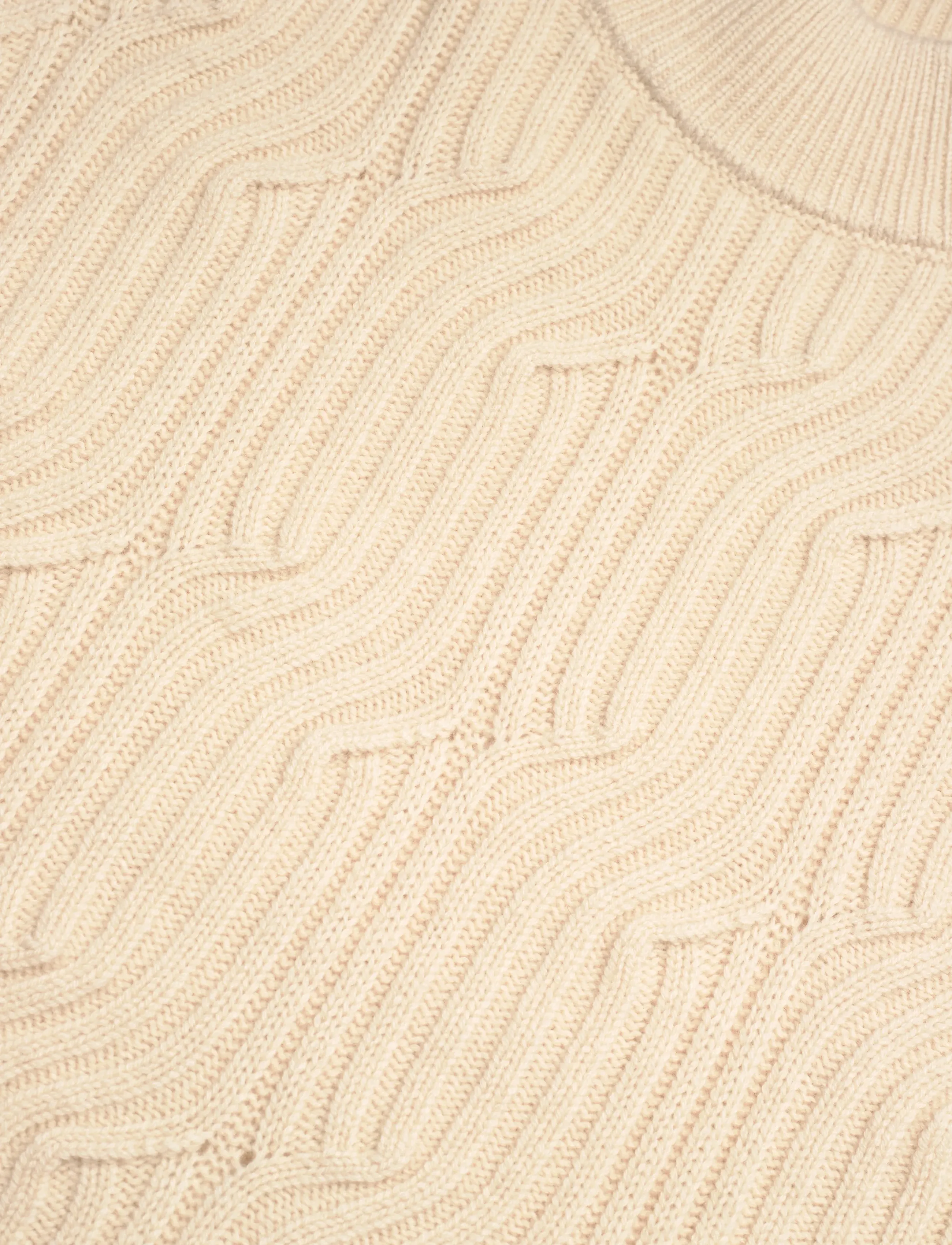 Dante6 - Dante6-Meloe  sleeveless chain sweater - strikveste - oatmeal cream - 5