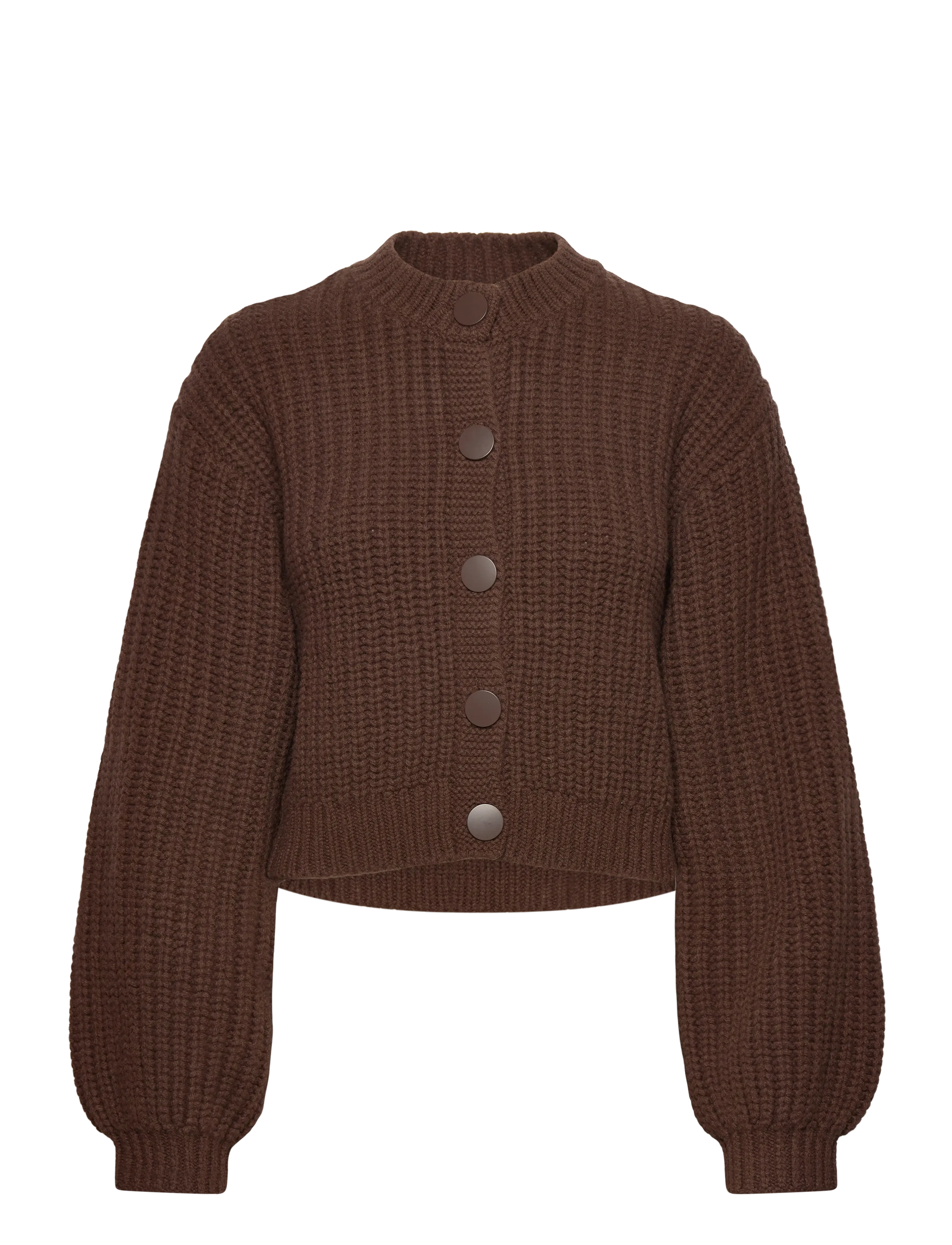 Dante6 - Dante6-Zinnia chunky wool cardigan - cardigans - granola brown - 1
