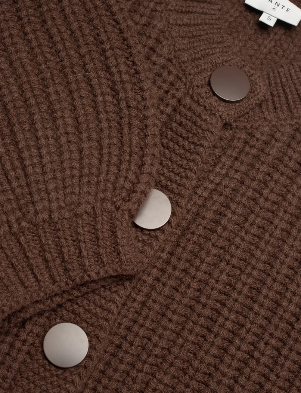 Dante6 - Dante6-Zinnia chunky wool cardigan - cardigans - granola brown - 5