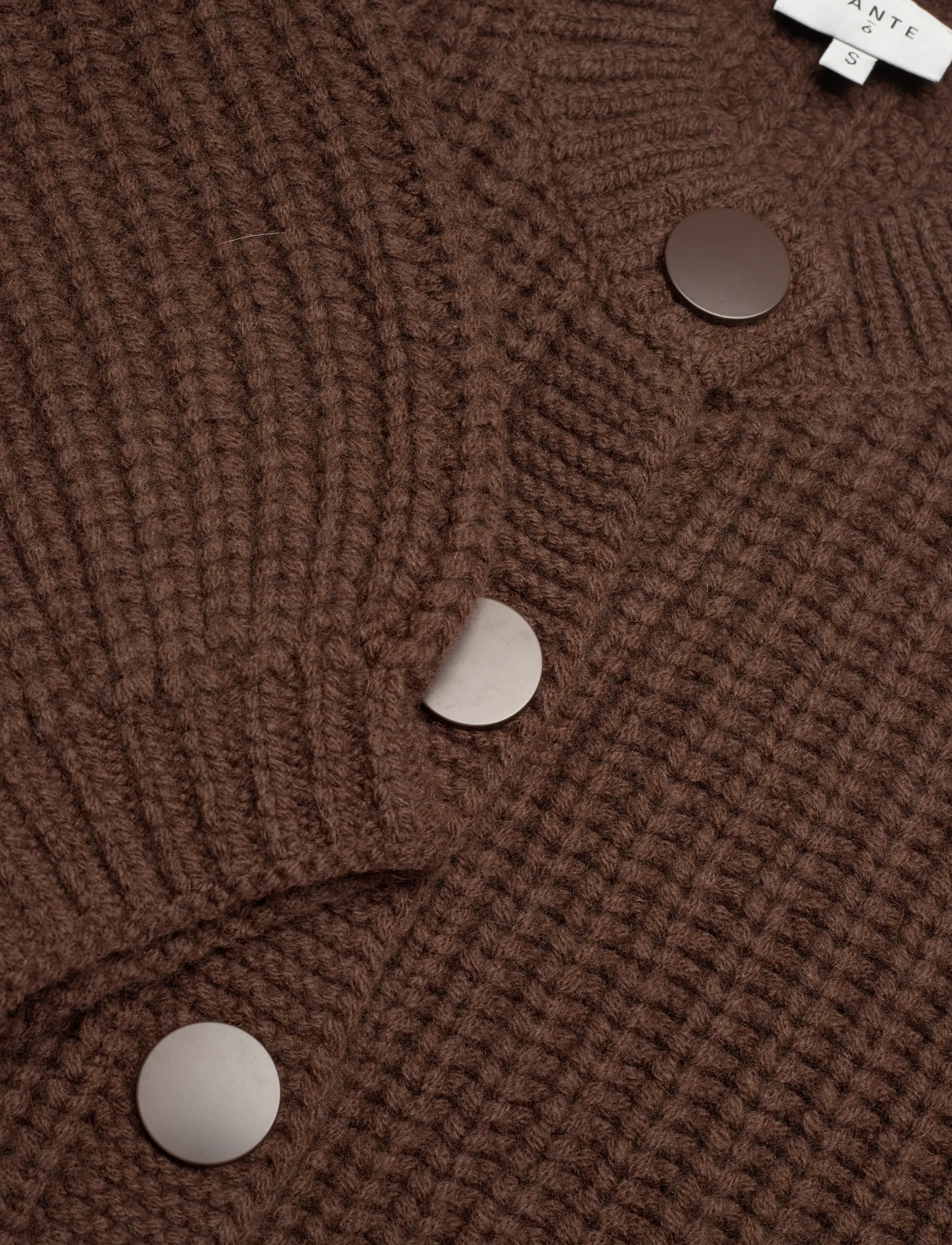 Dante6 - Dante6-Zinnia chunky wool cardigan - cardigans - granola brown - 5