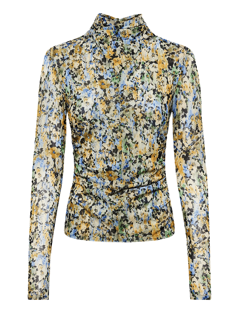 Dante6 - Dante6-Ferni printed mesh top - langærmede toppe - multicolour - 1