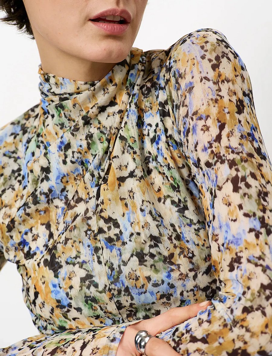 Dante6 - Dante6-Ferni printed mesh top - pikkade varrukatega alussärgid - multicolour - 3