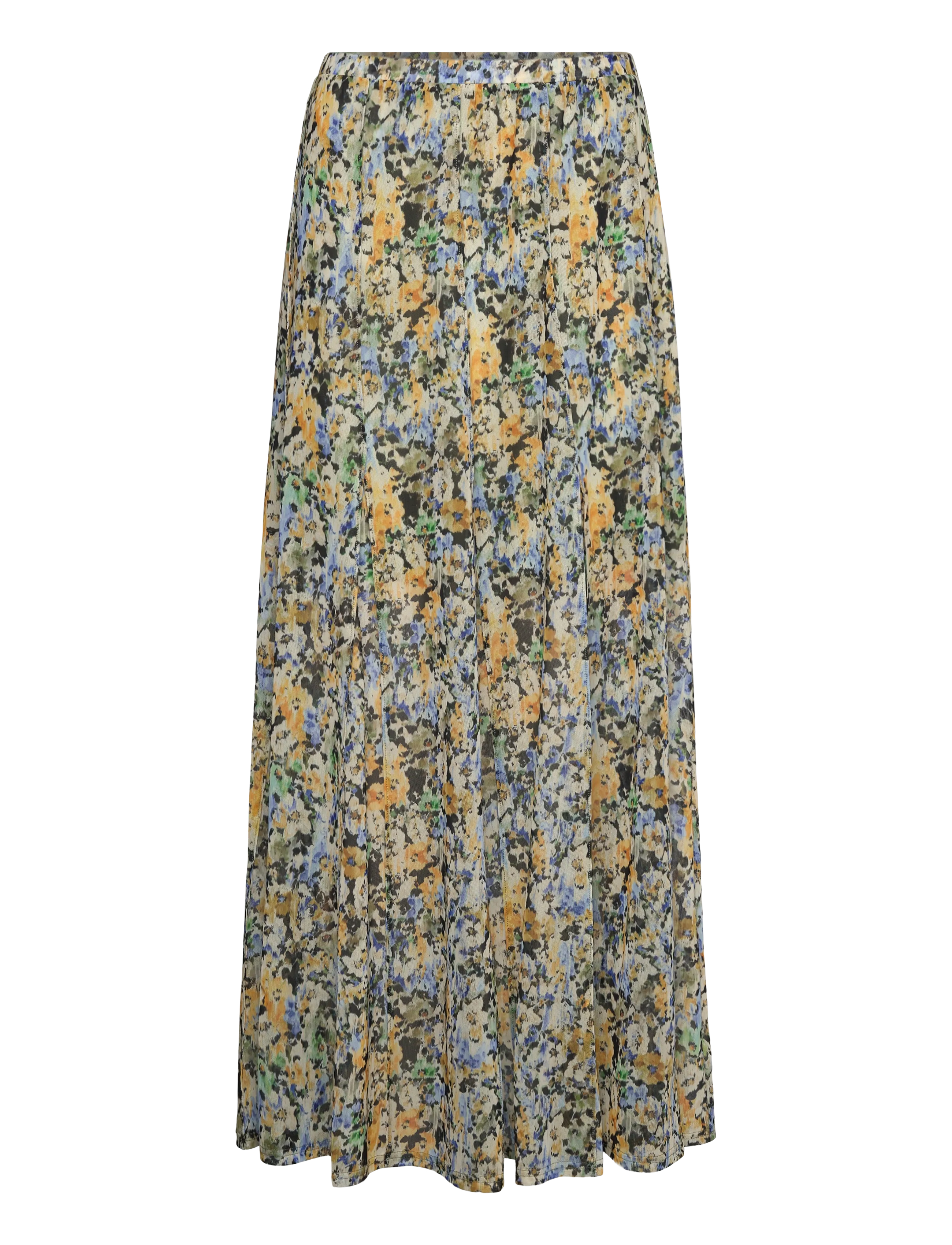 Dante6-Solis printed mesh maxi skirt - MULTICOLOUR