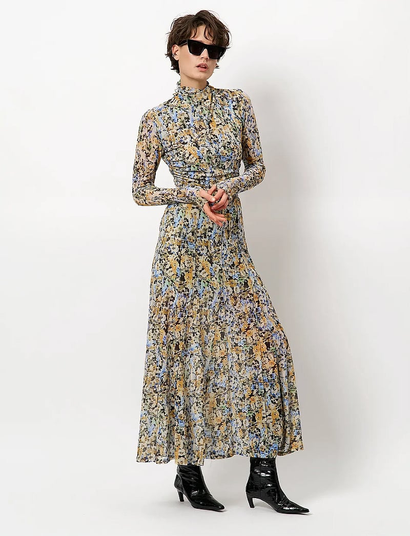 Dante6 - Dante6-Solis printed mesh maxi skirt - maxi röcke - multicolour - 0