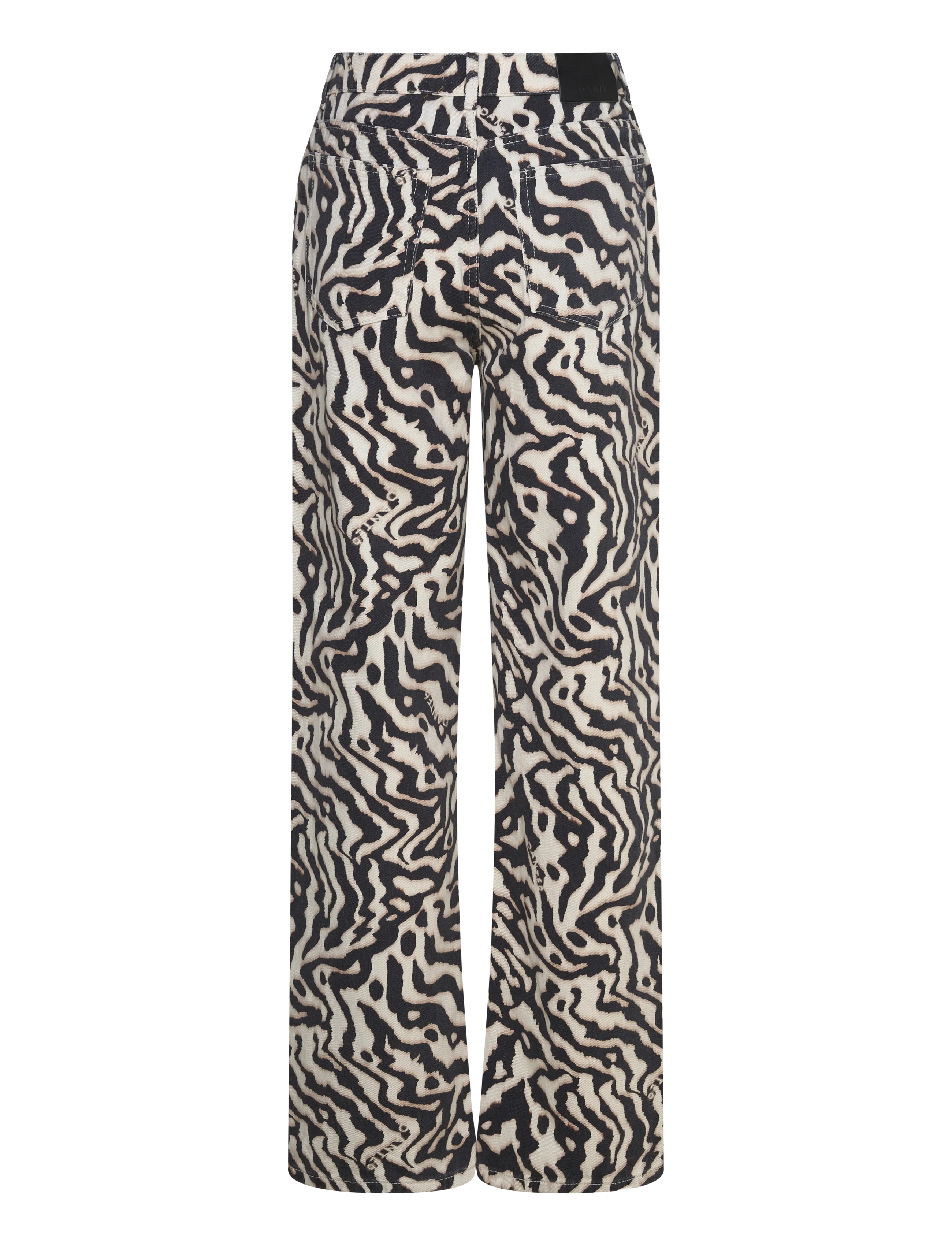 Dante6 - Dante6-Spotted animalistic jeans - jeans droites - black/cream - 1