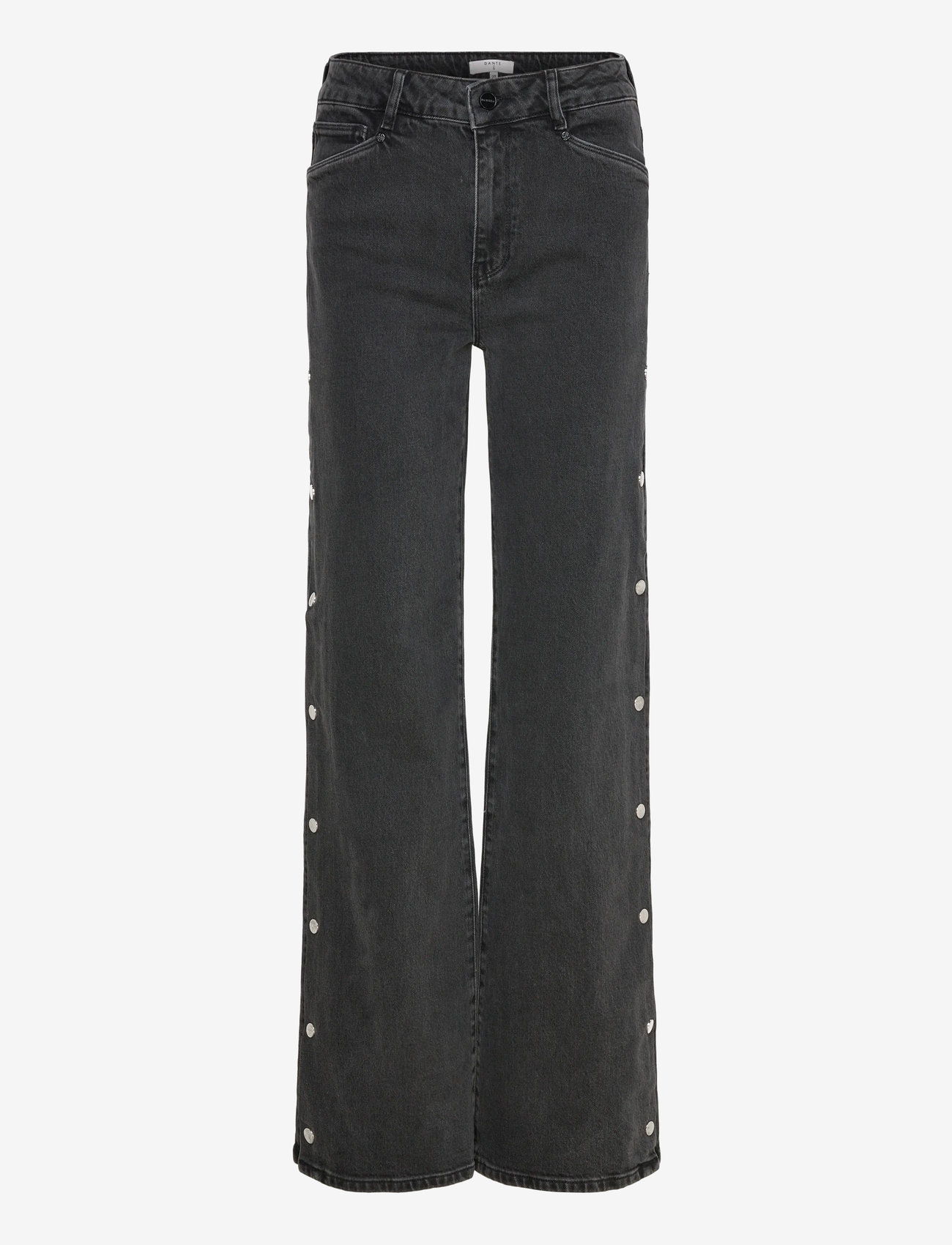 Dante6 - Dante6-Belvina button up wide leg jeans - hosen mit weitem bein - washed black - 1