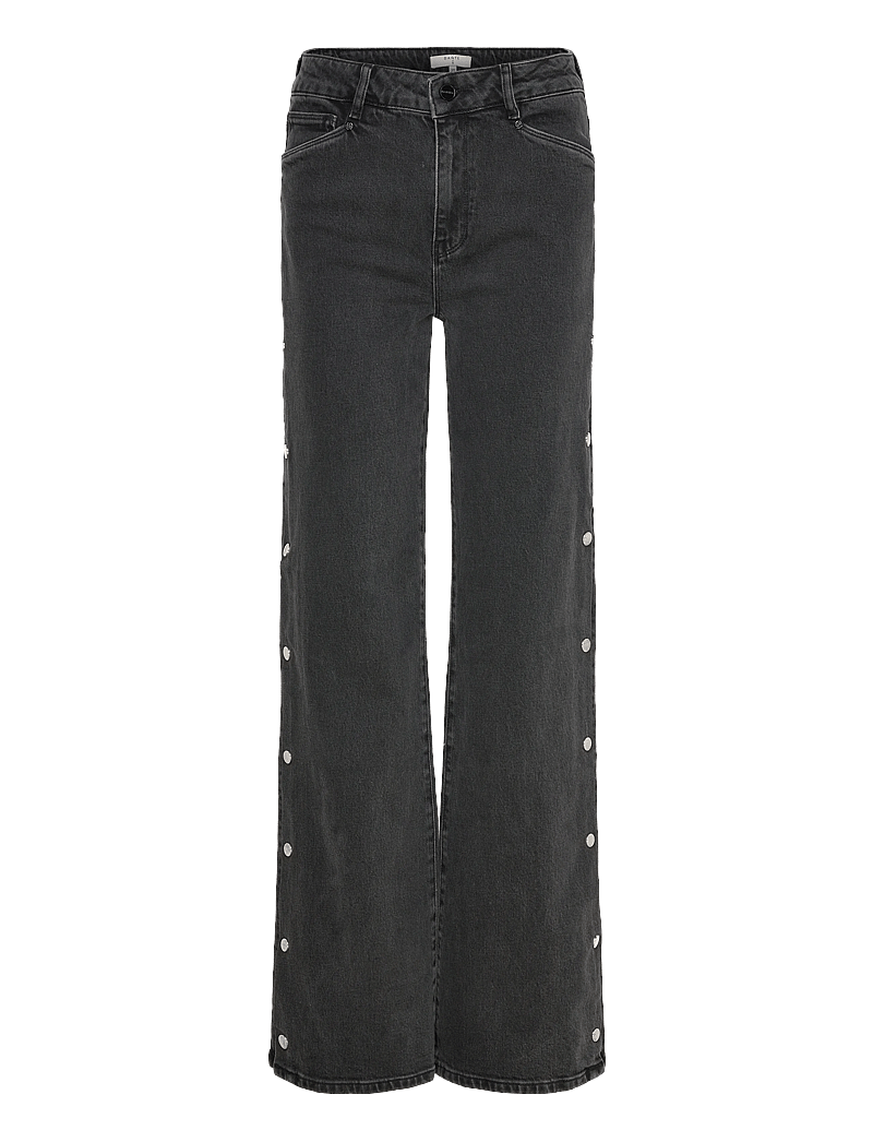 Dante6 - Dante6-Belvina button up wide leg jeans - vida jeans - washed black - 1